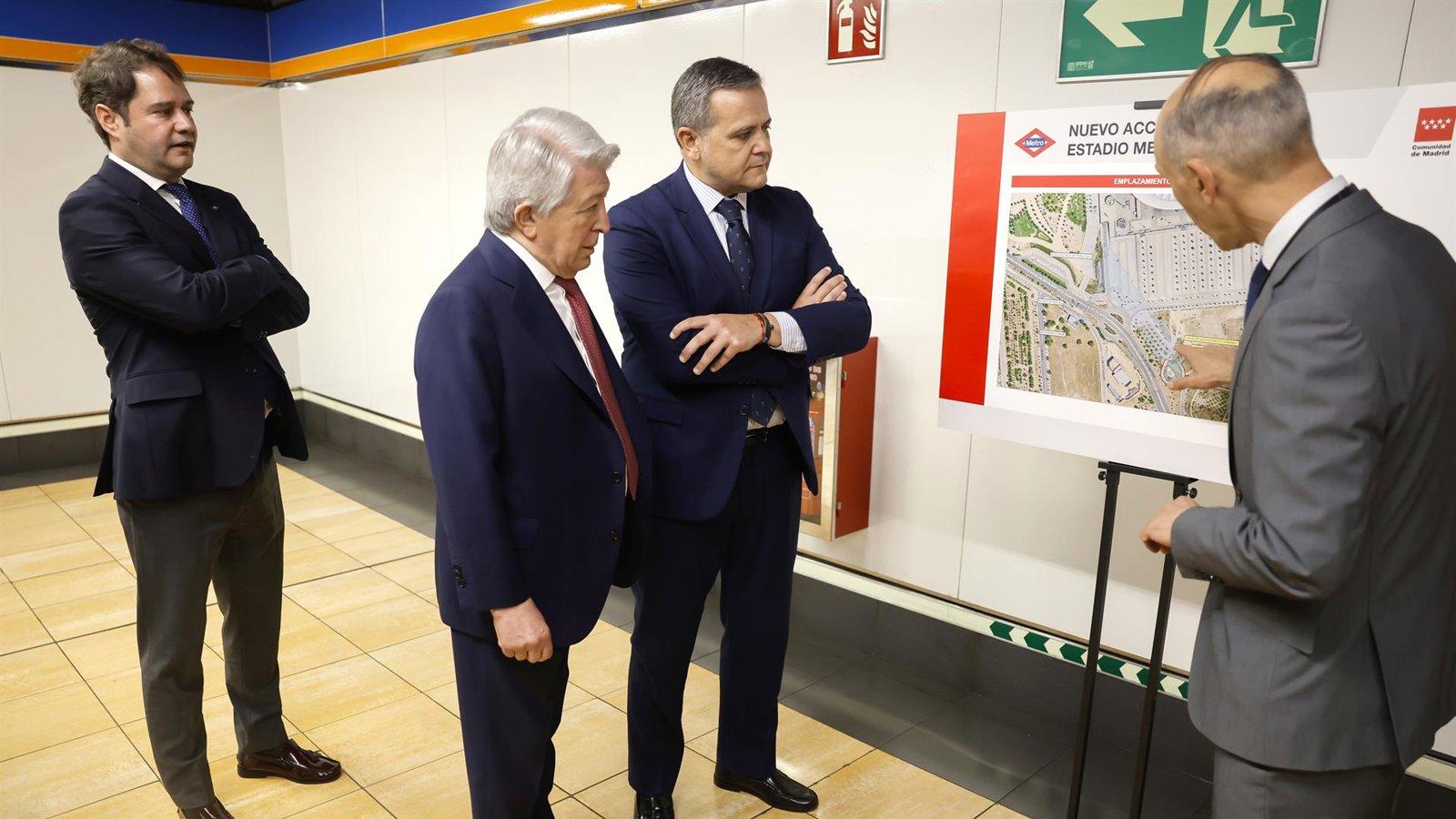 La estación de Metro de Estadio Metropolitano tendrá un nuevo acceso para agilizar la salida en partidos y conciertos