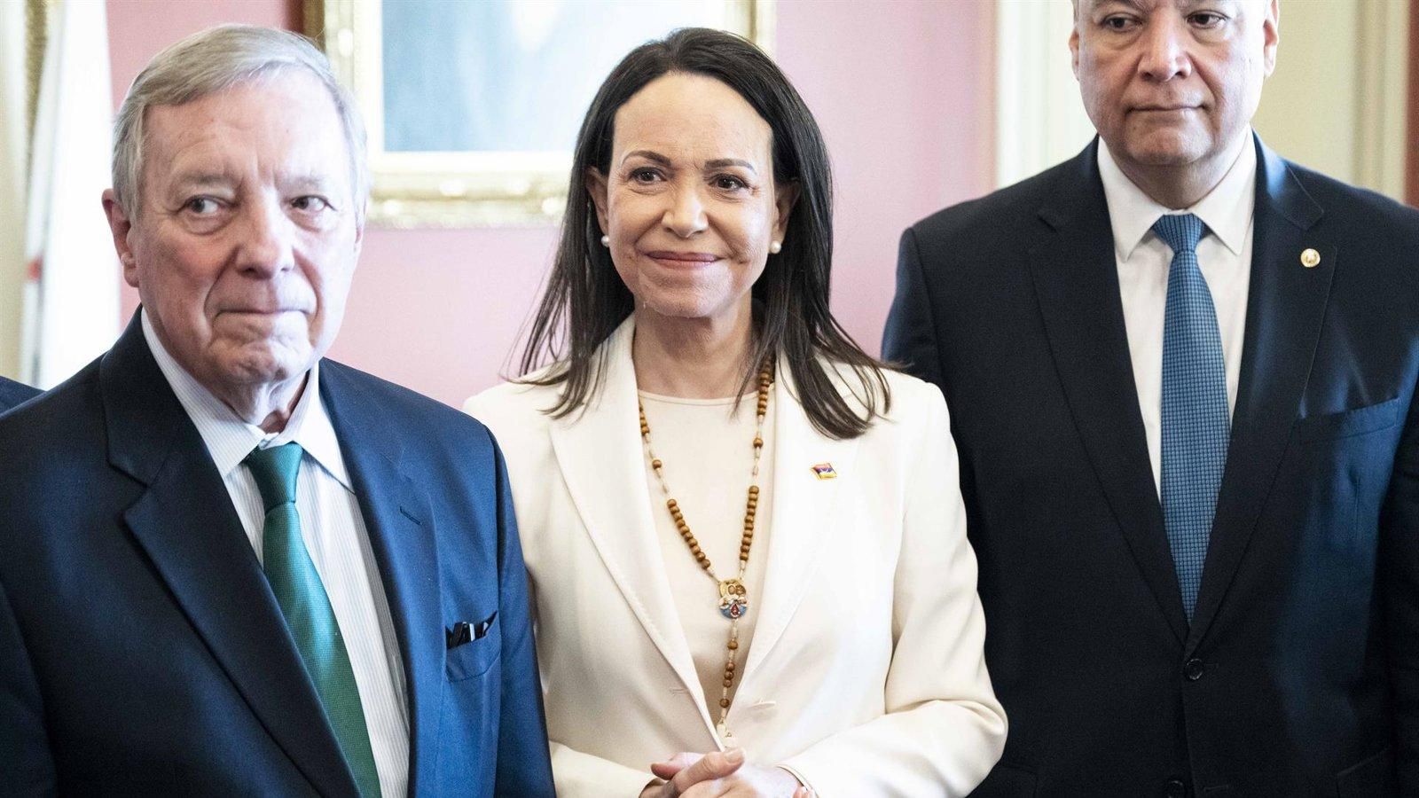 María Corina Machado se reunirá en Madrid con Feijóo y Abascal durante su visita a España