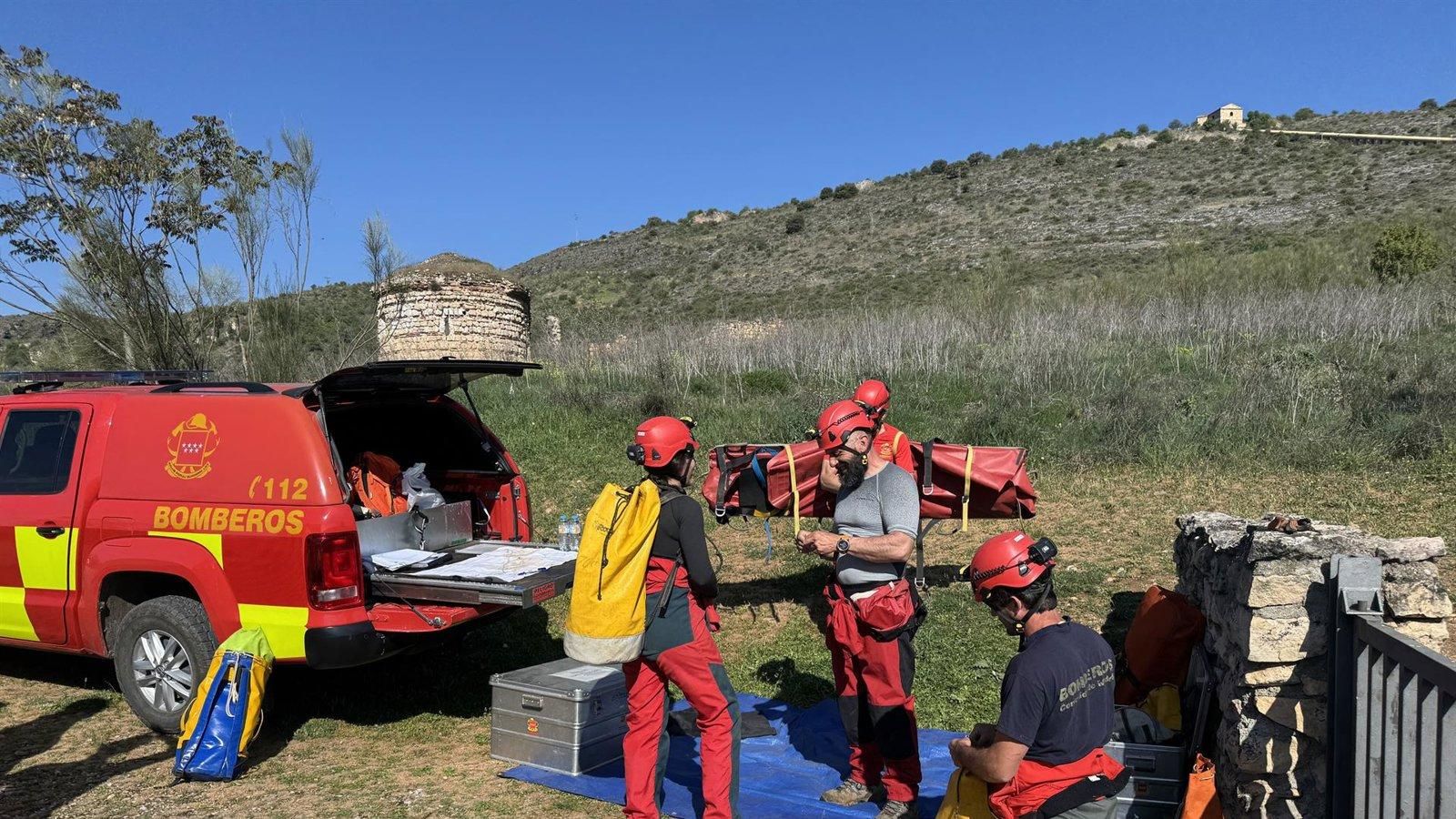 Un simulacro en la Cueva del Reguerillo en Patones moviliza a 50 efectivos para ensayar rescates en cavidades