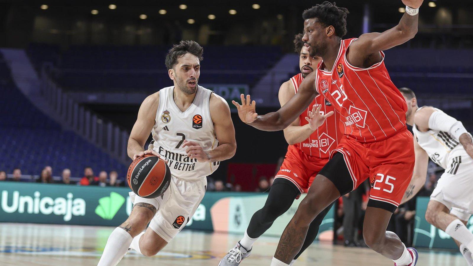 El Real Madrid bate al Hapoel y se adelanta en la Euroliga