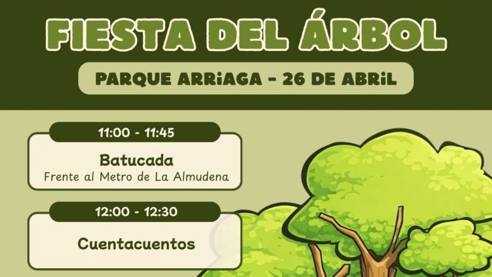 Ciudad Lineal celebra la primera Fiesta del Árbol para impulsar barrios más verdes en Madrid