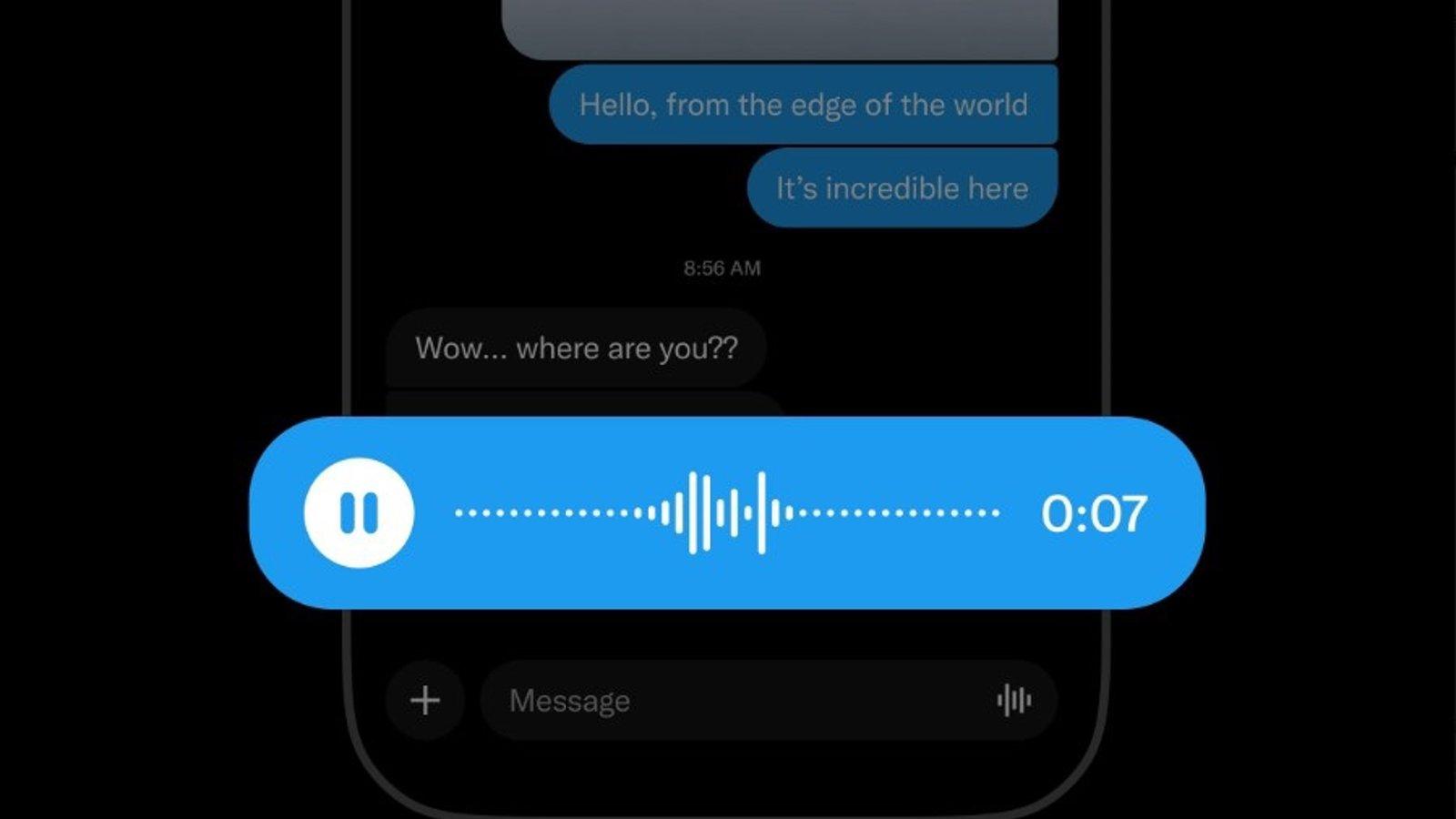 X reintroduce las notas de voz en la plataforma