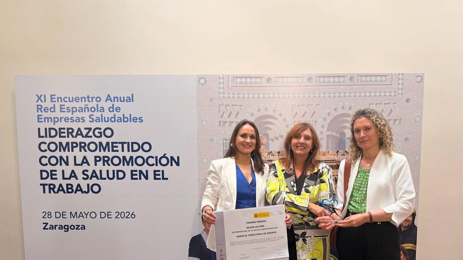La Agencia Tributaria de Madrid, premiada por su estrategia de salud laboral