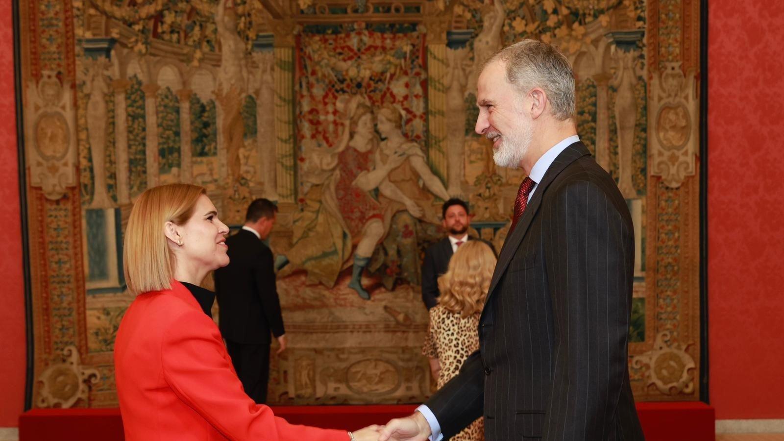 Judith Piquet acude a la recepción del Rey a las Ciudades Patrimonio