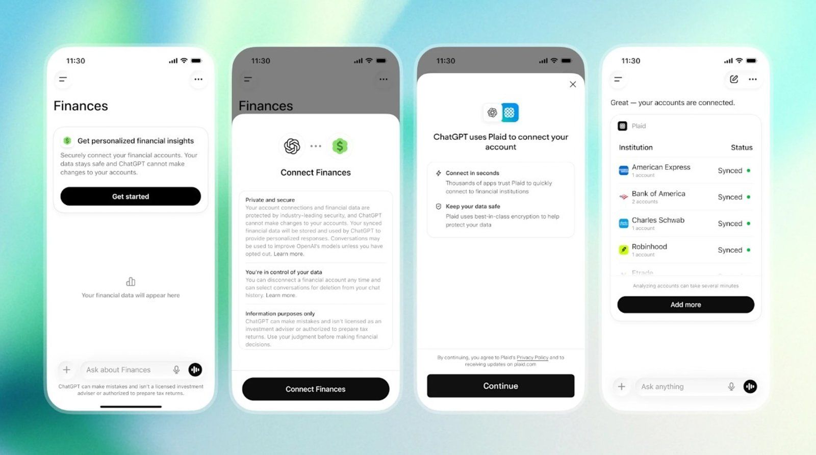 ChatGPT probará una función para gestionar finanzas