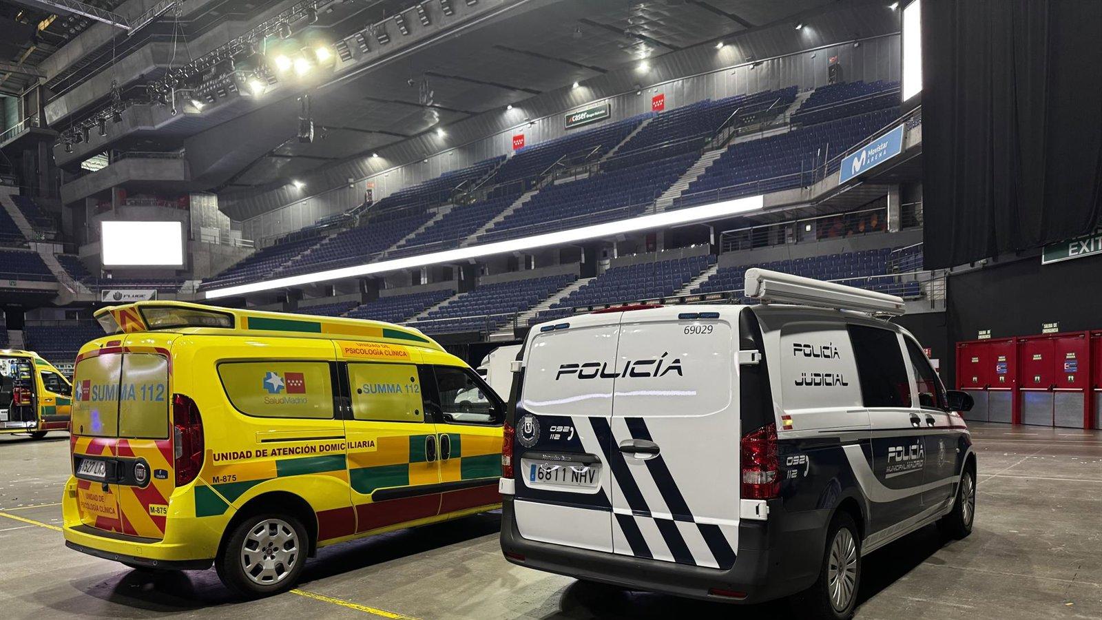 Muere un trabajador tras caer desde el techo del Movistar Arena