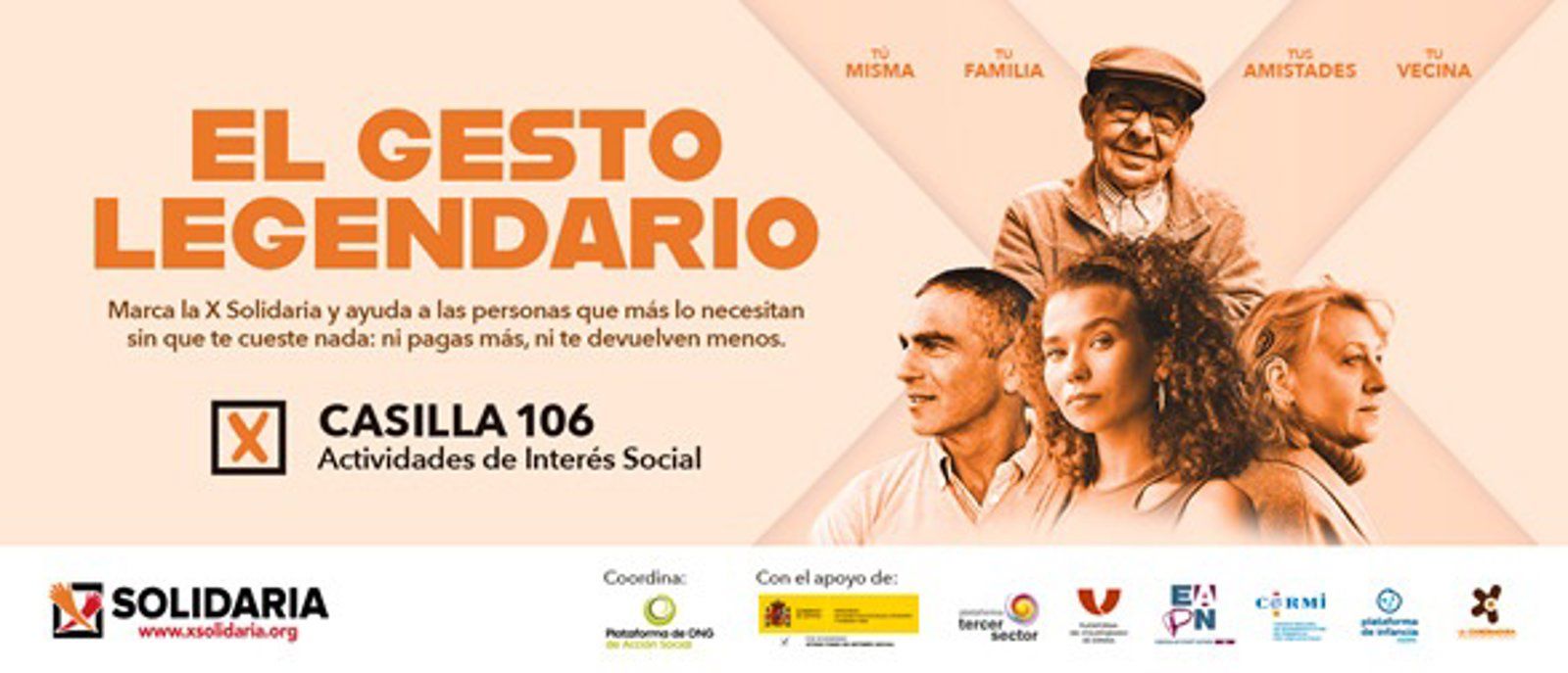 La X Solidaria ayudó a más de 736.000 personas vulnerables en 2025