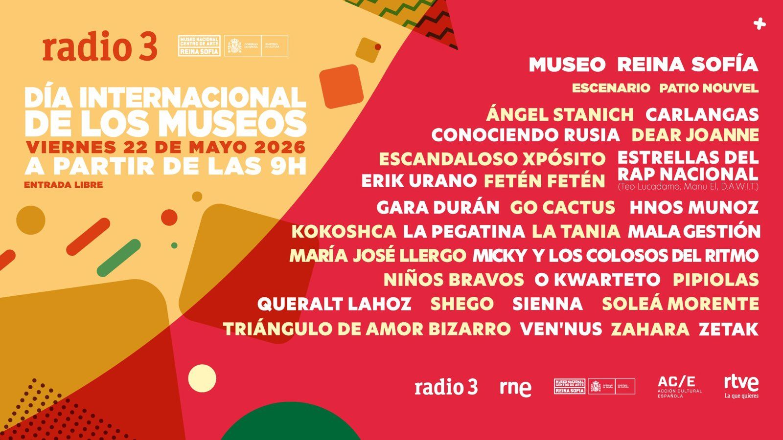 El Reina Sofía y Radio 3 reúnen doce horas de música por el Día de los Museos
