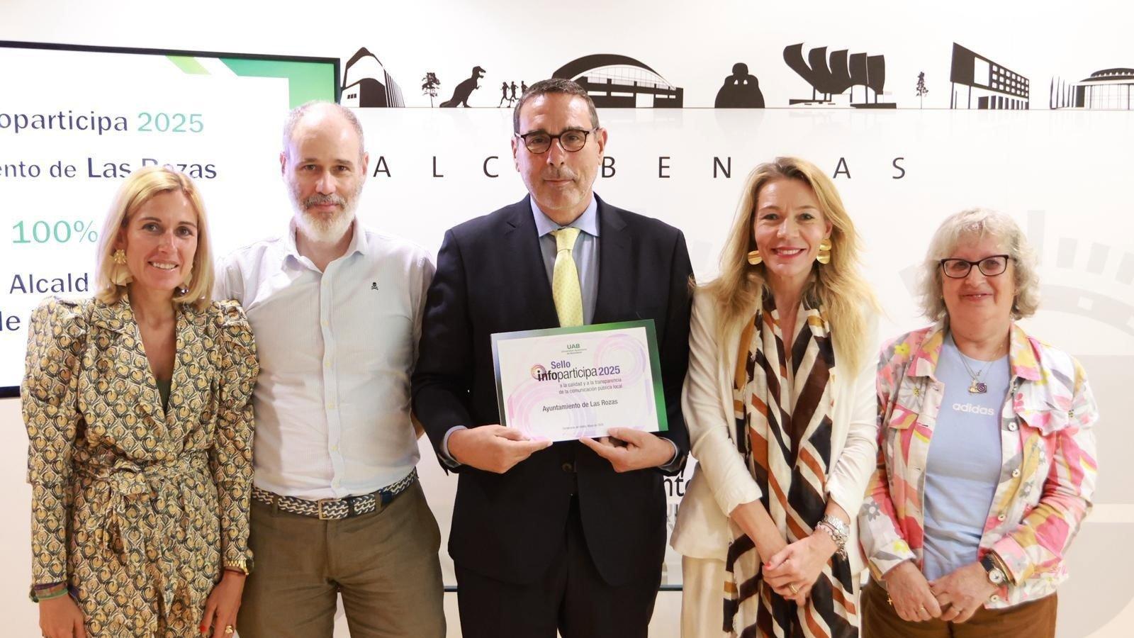 Las Rozas revalida por sexto año el Sello InfoParticipa con 100% de cumplimiento
