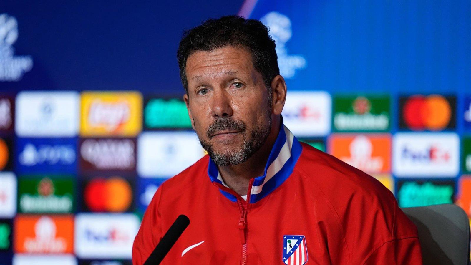Simeone confía en que el Atlético supere al Arsenal en Londres