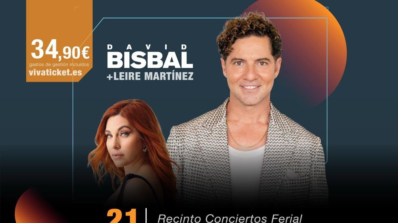 Leire Martínez abrirá el concierto de David Bisbal en Torrejón el 21 de junio