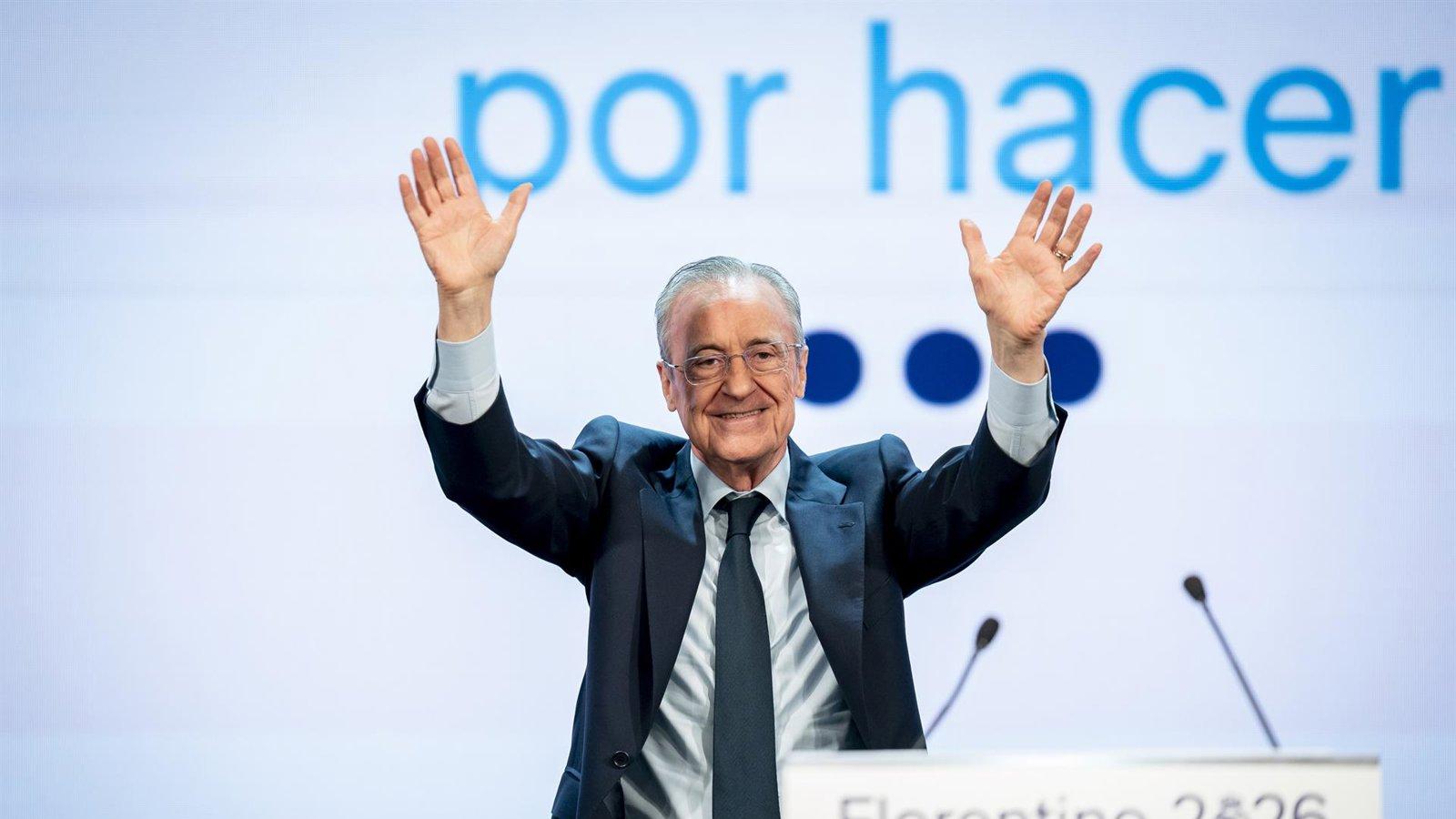 Florentino Pérez gana las elecciones del Real Madrid con el 65% de los votos