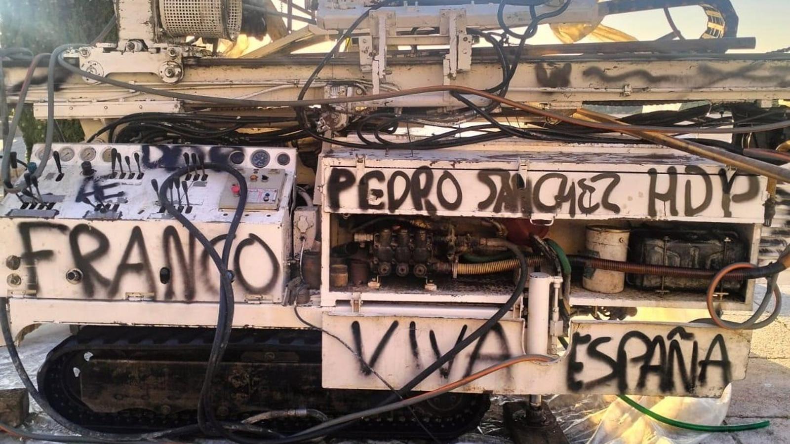 Vandalizada una máquina de sondeos en el Valle de los Caídos