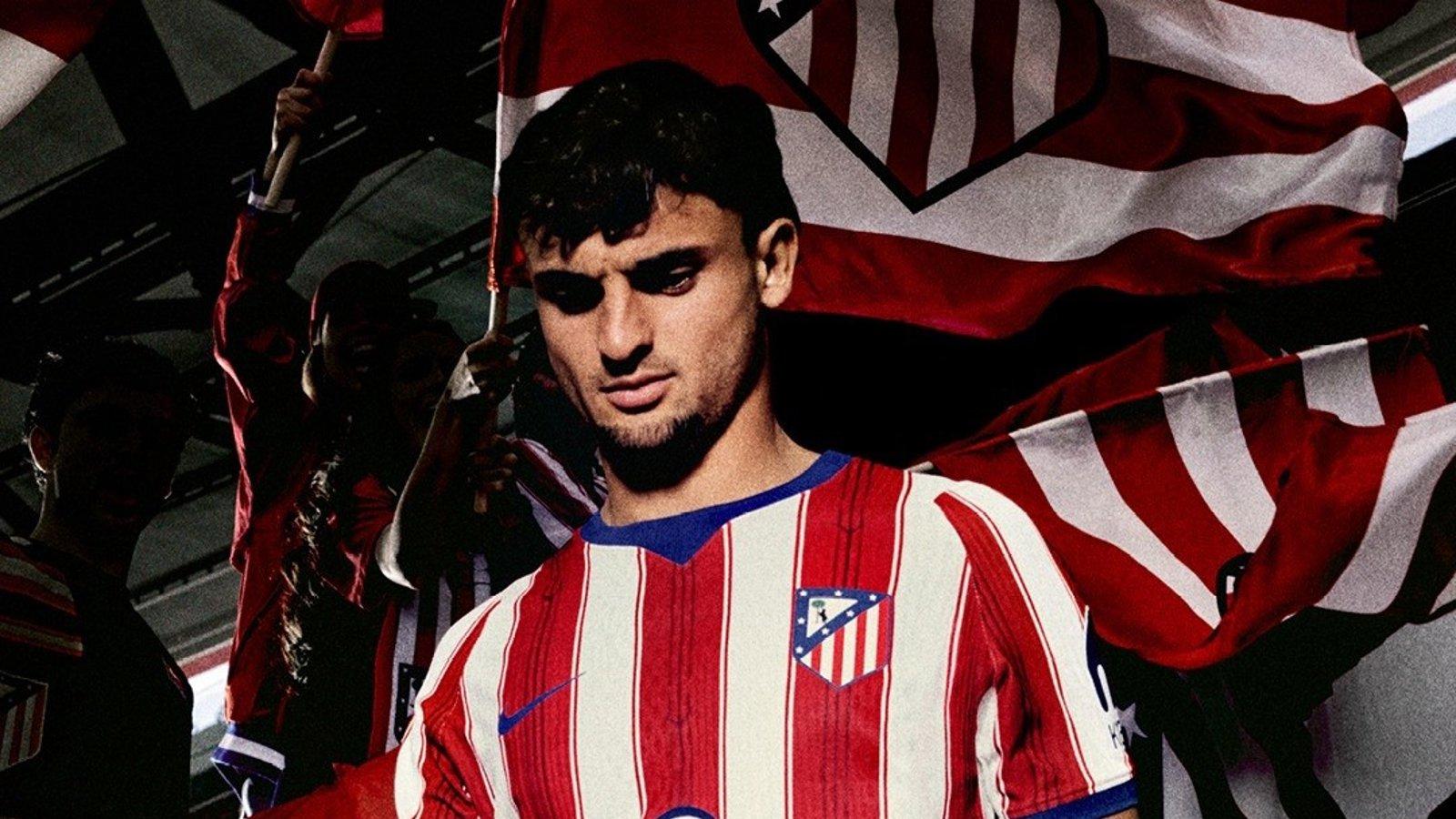 El Atlético presenta su primera equipación con el tridente