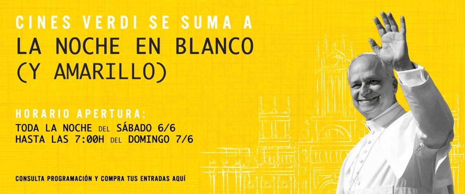 Los Cines Verdi Madrid celebran la visita del Papa con cine espiritual la noche del sábado