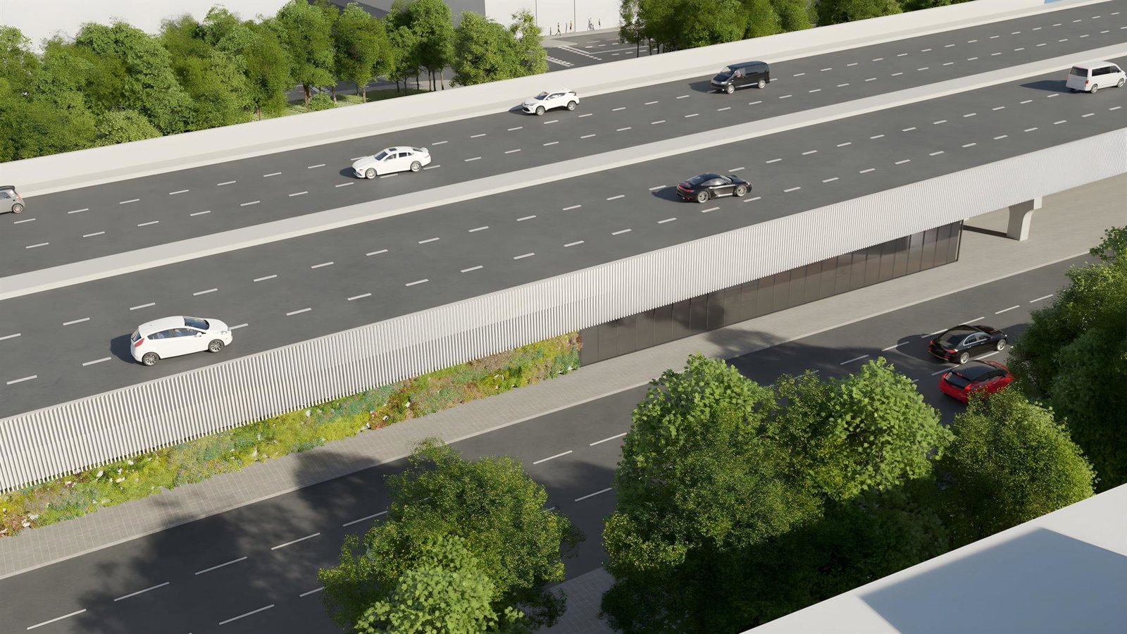 La M-30 pierde un carril por sentido por las obras del Puente de Vallecas