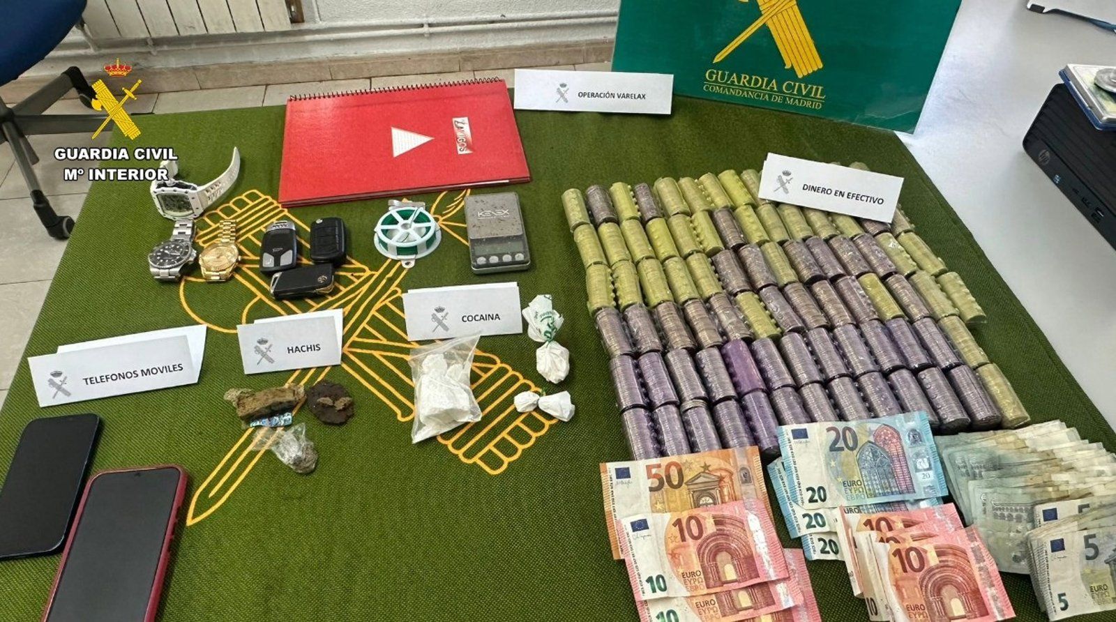 La Guardia Civil desmantela un narcopiso en Alpedrete tras quejas vecinales