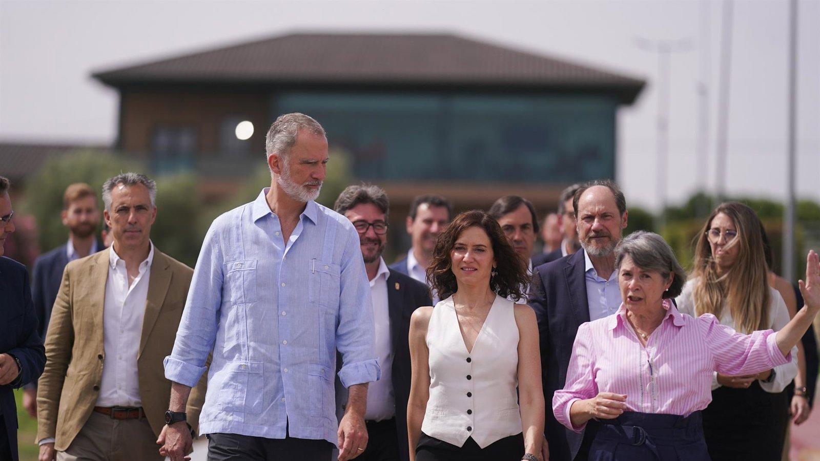 Felipe VI y Ayuso inauguran el Centro de Innovación de Agua del Canal de Isabel II