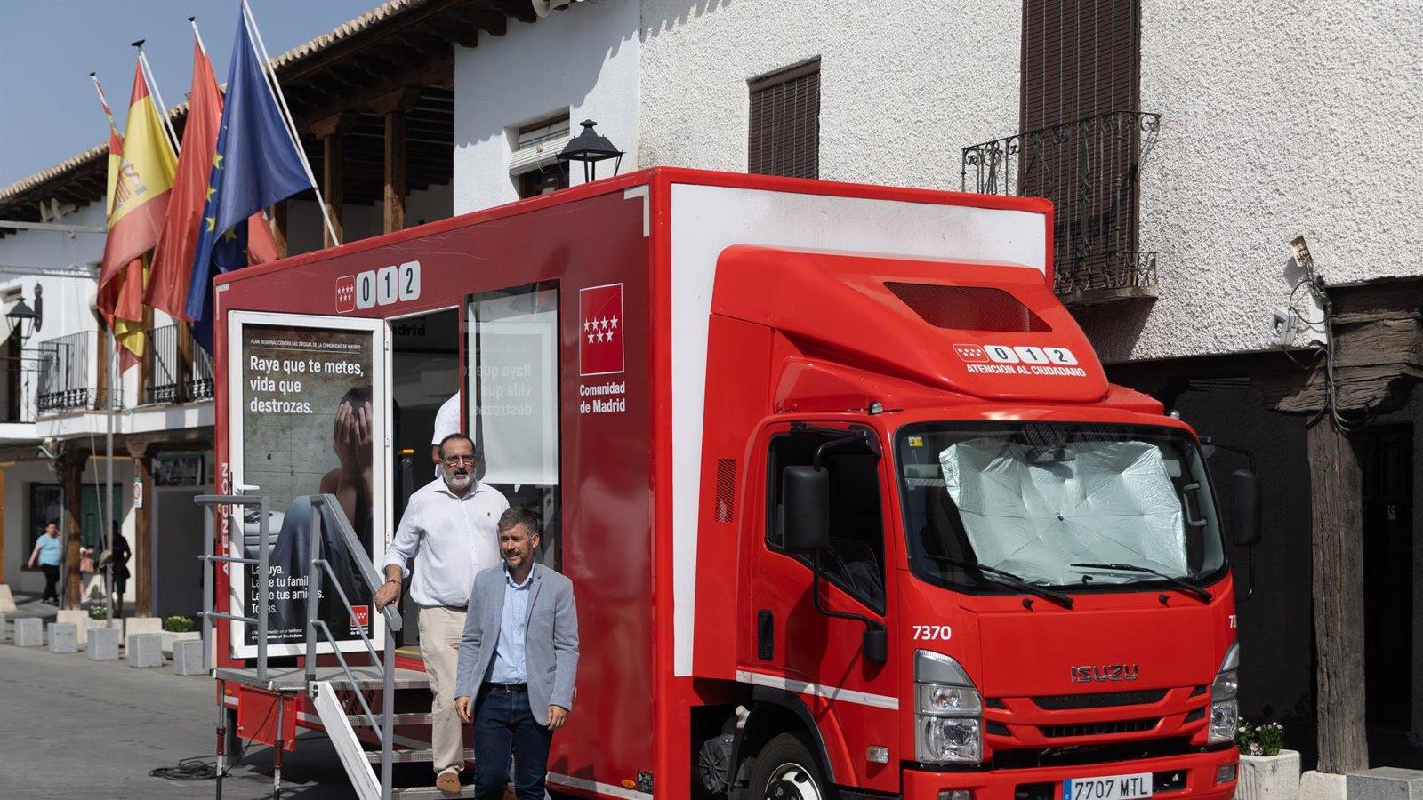 Las oficinas móviles de Madrid llegan a 16 nuevos municipios