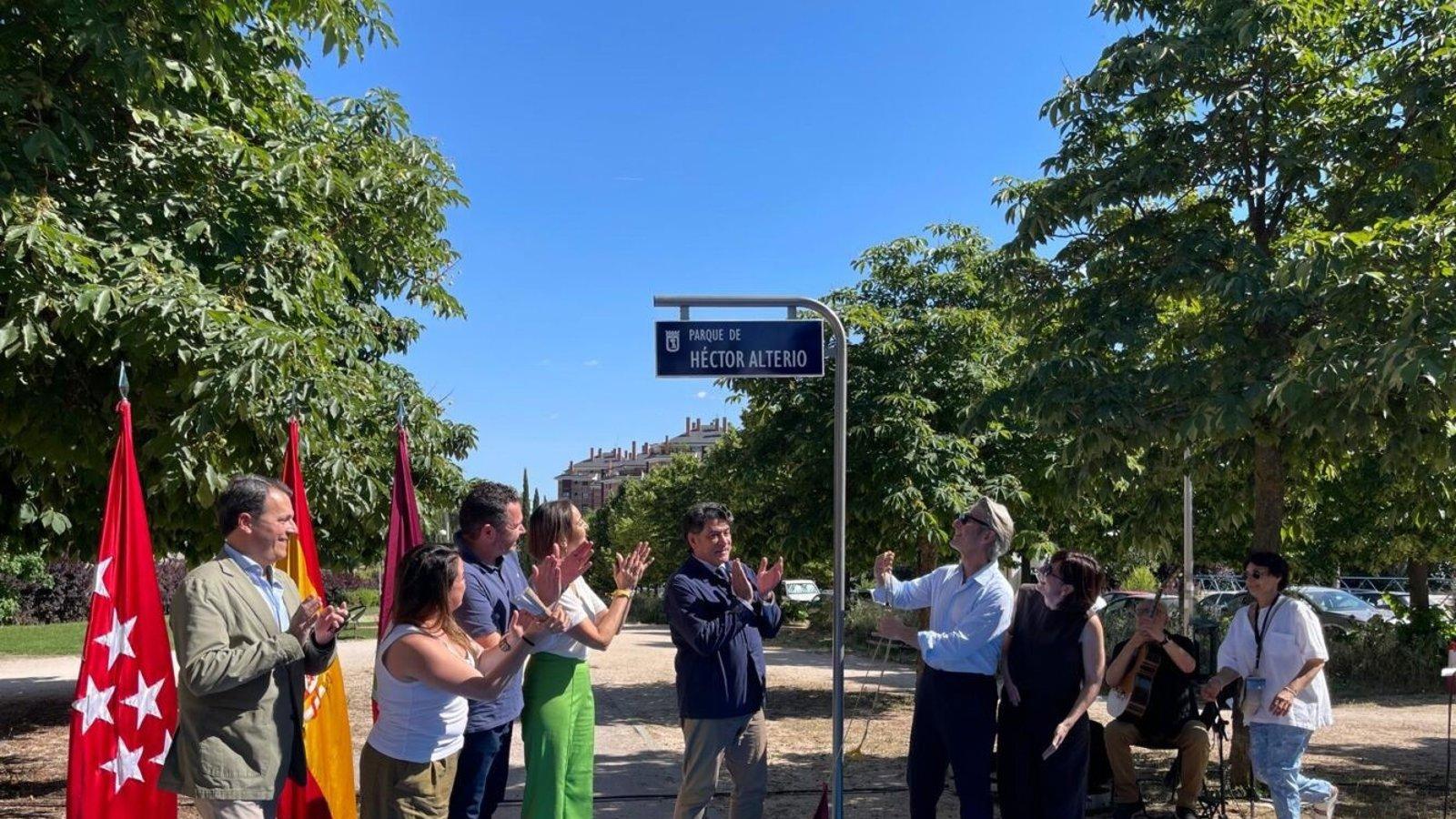 Hortaleza dedica un parque a Héctor Alterio junto al Pinar del Rey