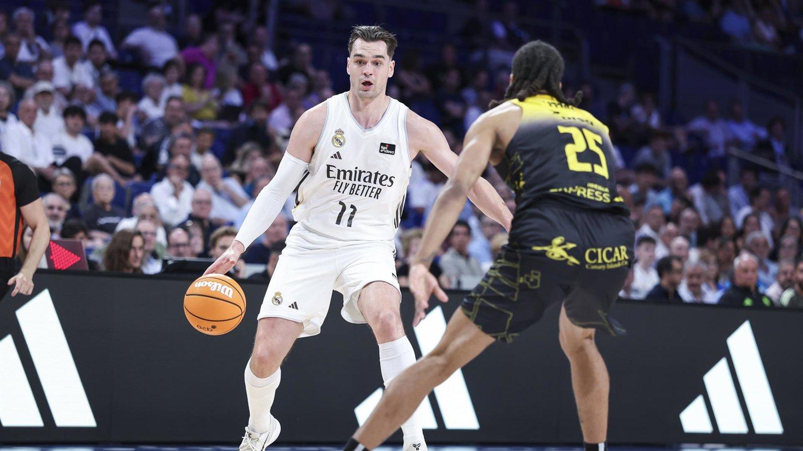 El Real Madrid corta su mala racha y empata la serie ante La Laguna Tenerife