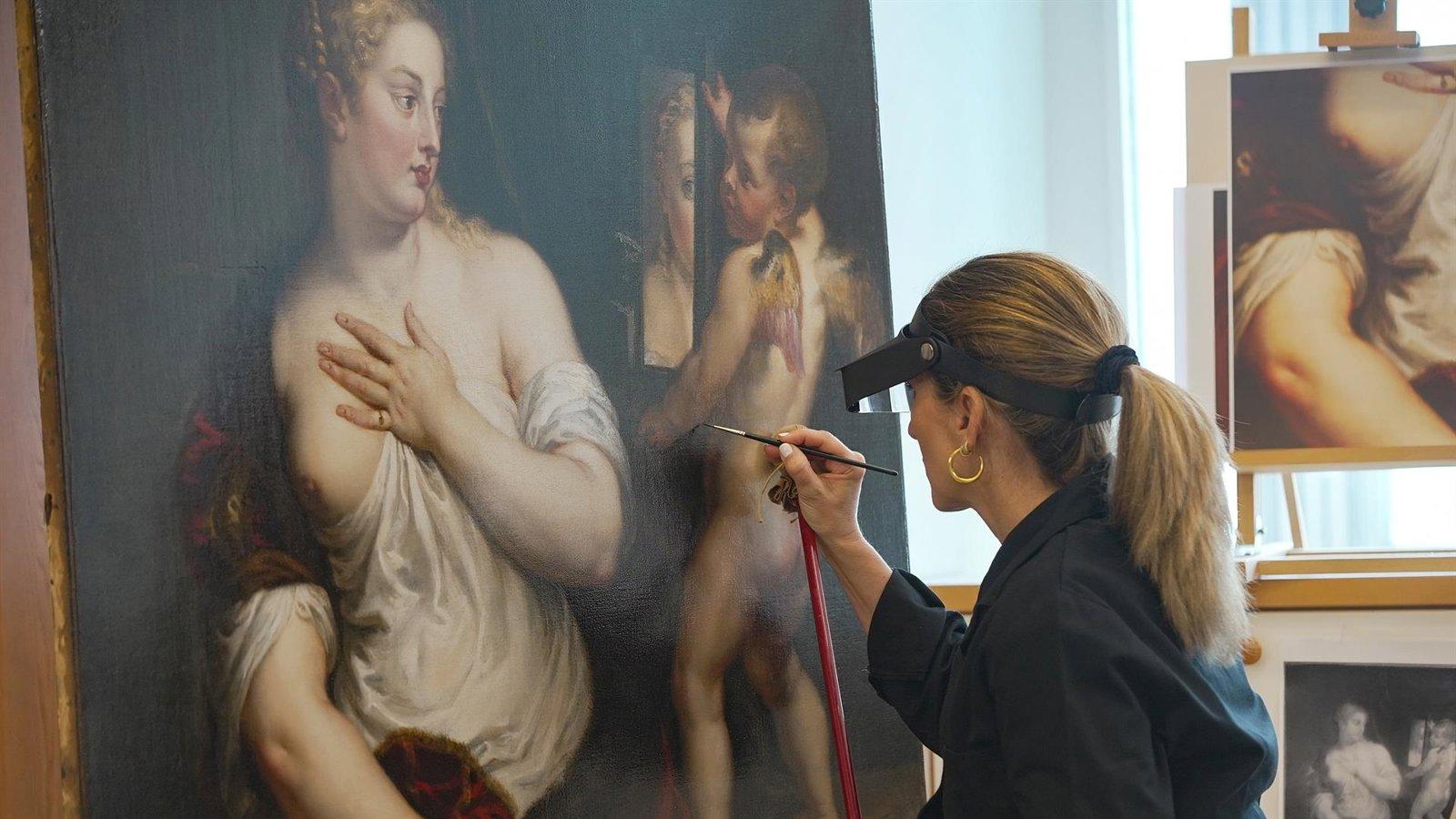 El Thyssen culmina la restauración de la 'Venus y Cupido' de Rubens