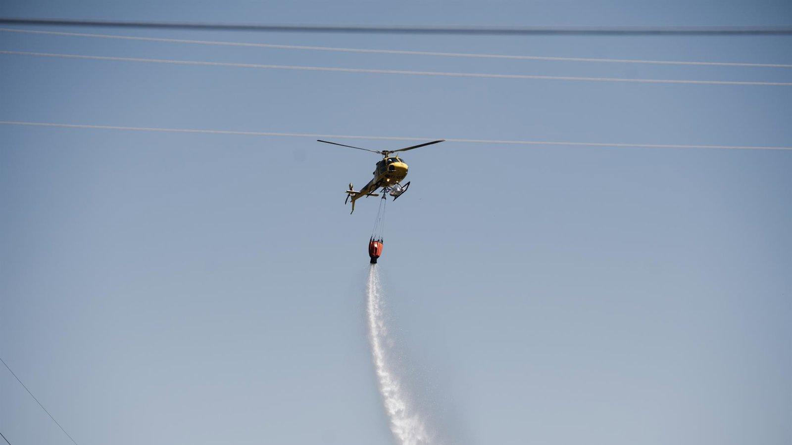 Doce dotaciones de Bomberos controlan en 30 minutos un incendio forestal en Pedrezuela