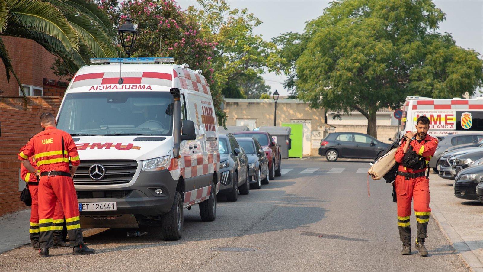 Summa 112 atiende a 80 pacientes del incendio, todos con pronóstico leve