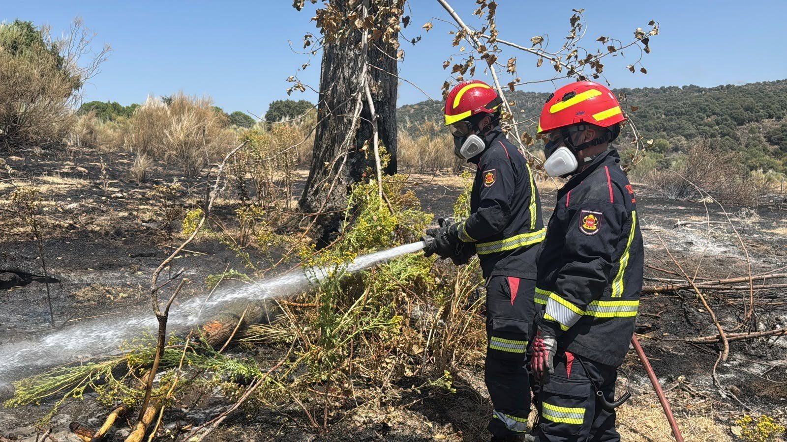 La Comunidad mantiene el nivel 2 del Infoma y moviliza 40 dotaciones en la Sierra Oeste