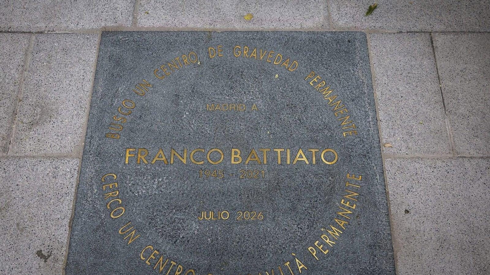 Madrid honra al cantante Franco Battiato con una placa