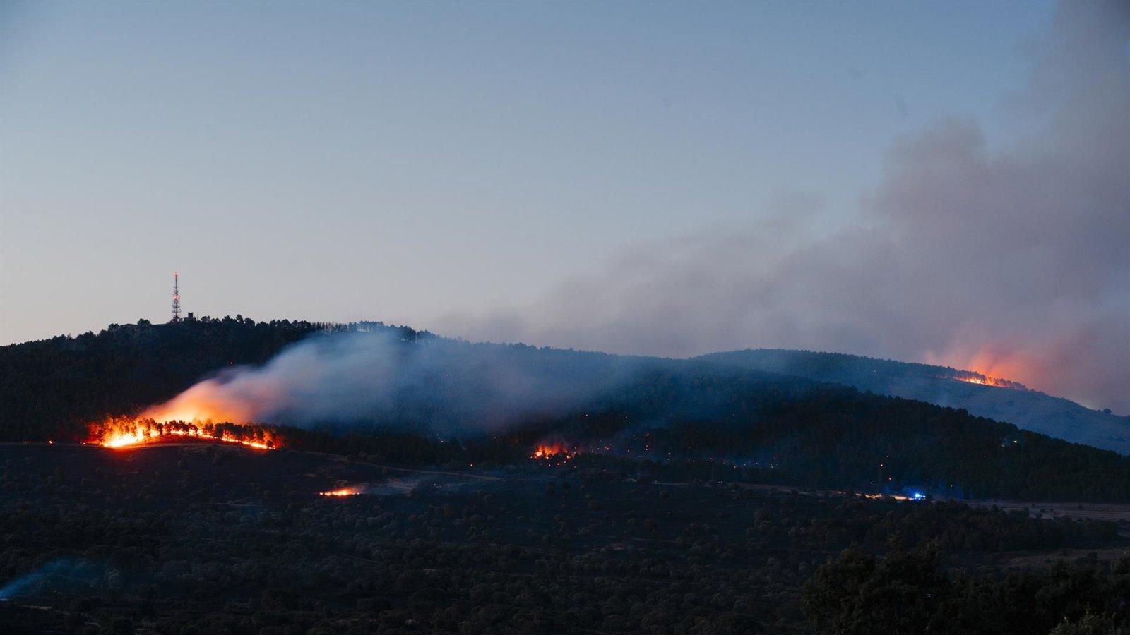 Detenido un hombre de 52 años como presunto autor del incendio de Lozoyuela