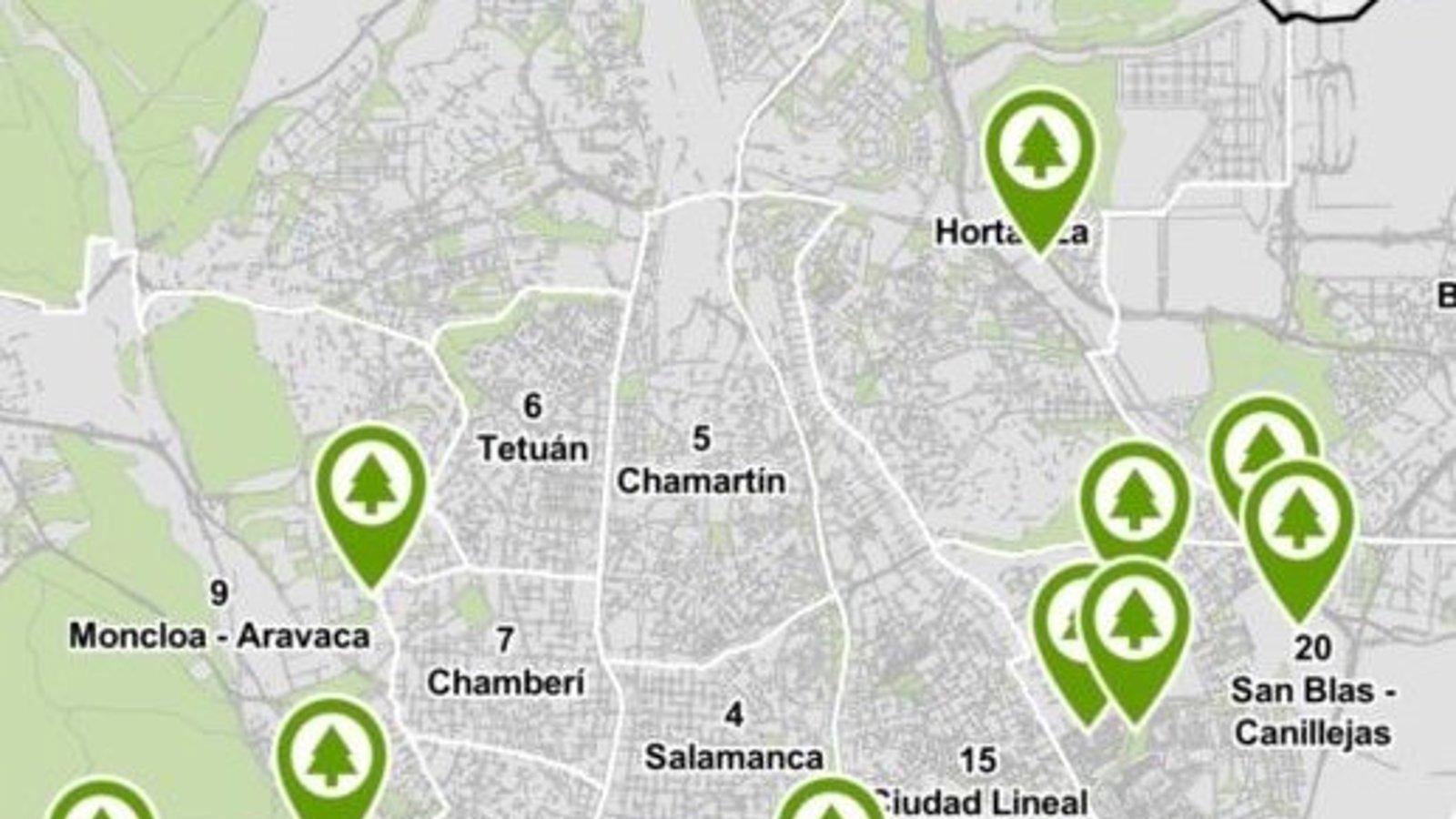 La app Madrid Móvil permite descubrir flora, fauna y patrimonio en 20 parques de la ciudad