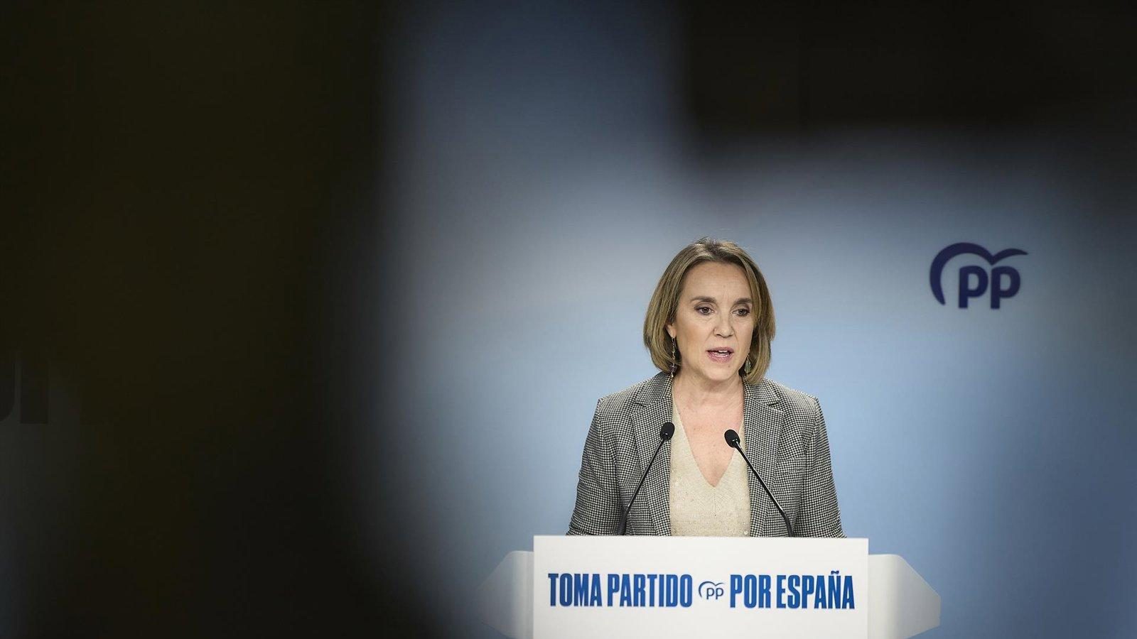 Cuca Gamarra acusa a Zapatero de "mentir descaradamente"