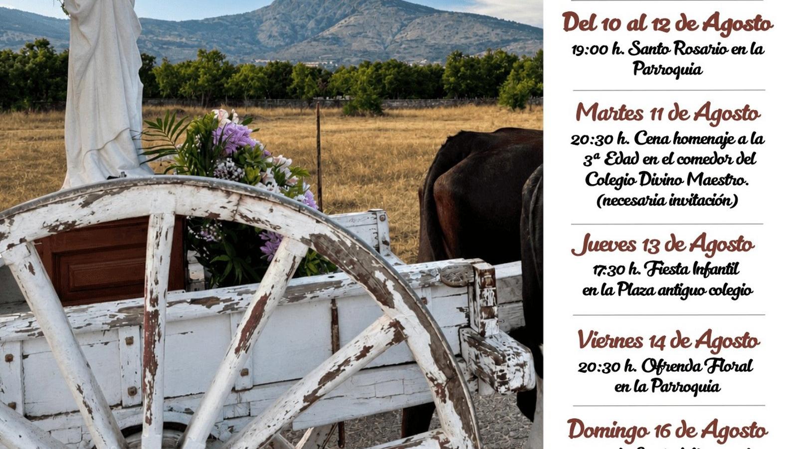 Fiestas a la Virgen del Espino en Los Molinos en agosto