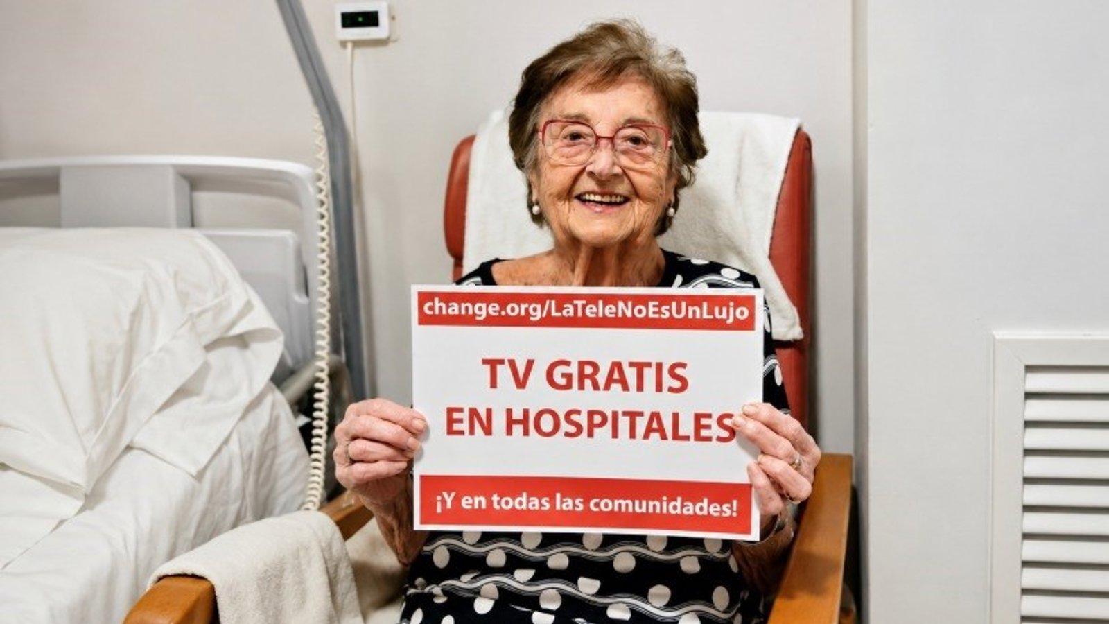 Recogida de firmas reclama la TV gratis en los hospitales españoles
