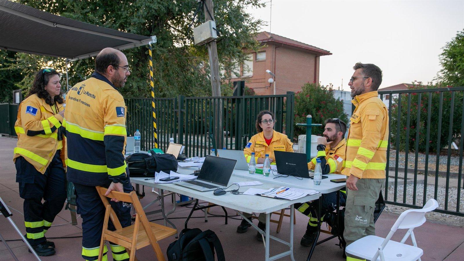 El SUMMA 112 instala tres puestos para atender a los afectados por incendios en San Martín de Valdeiglesias y Villa del Prado