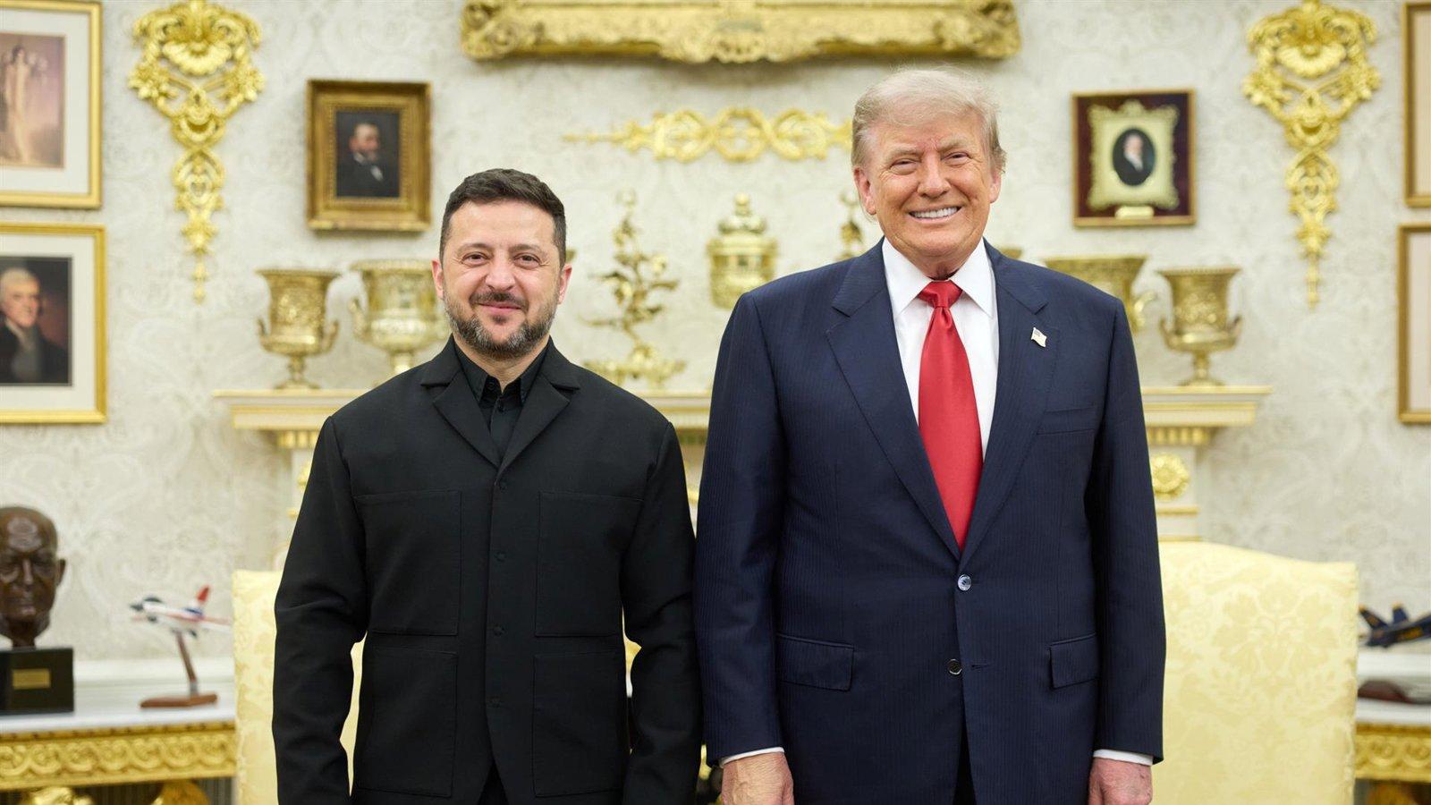 Zelenski y Trump debaten diplomacia y apoyo militar en la Casa Blanca
