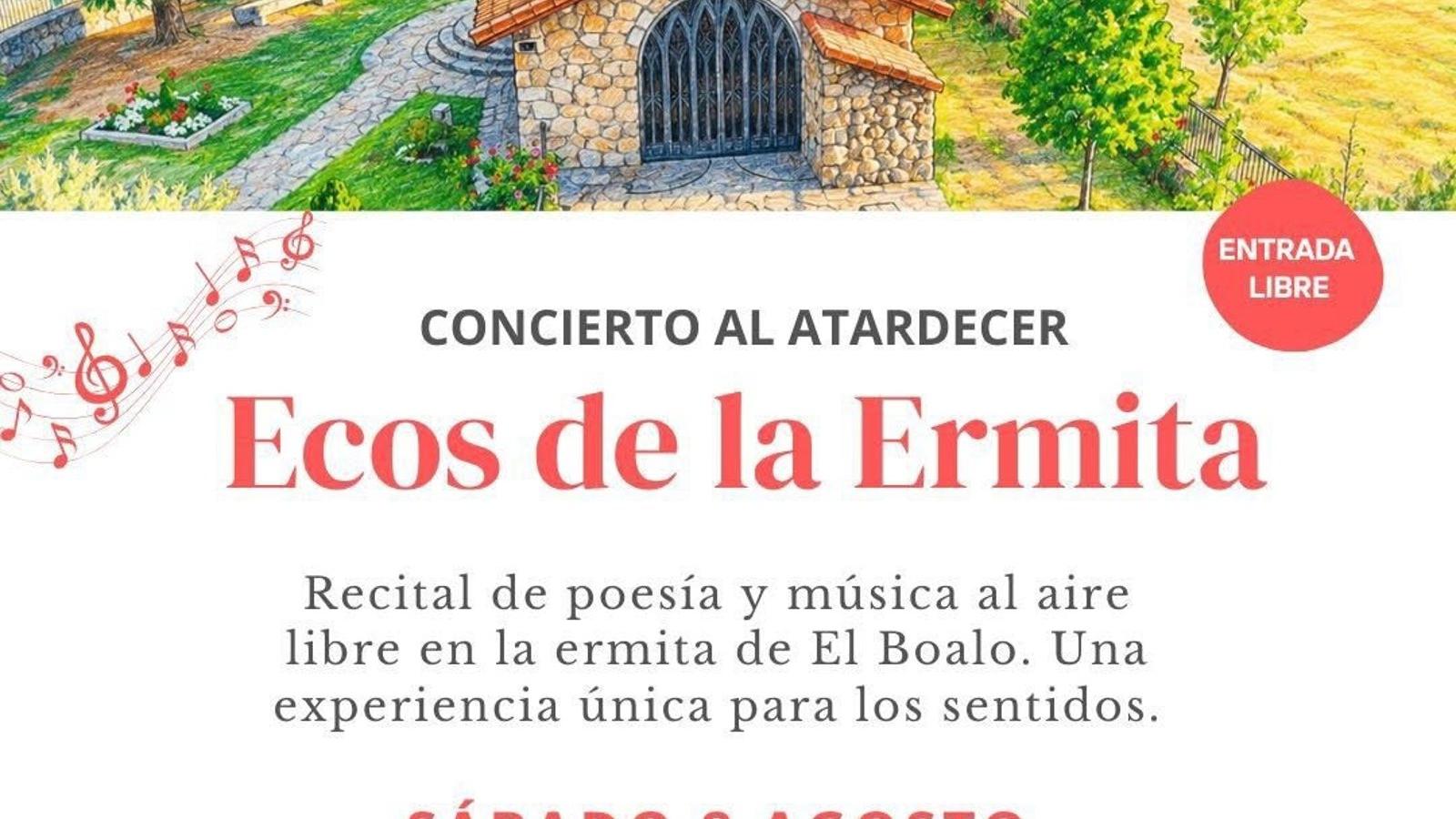El Boalo acogerá recital de poesía y música en la ermita