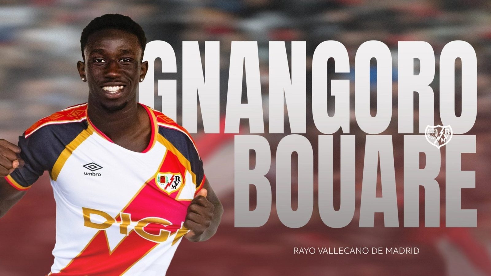 Gnangoro Boure ficha por el Rayo Vallecano hasta 2031 Gnangoro Boure ficha por el Rayo Vallecano hasta 2031