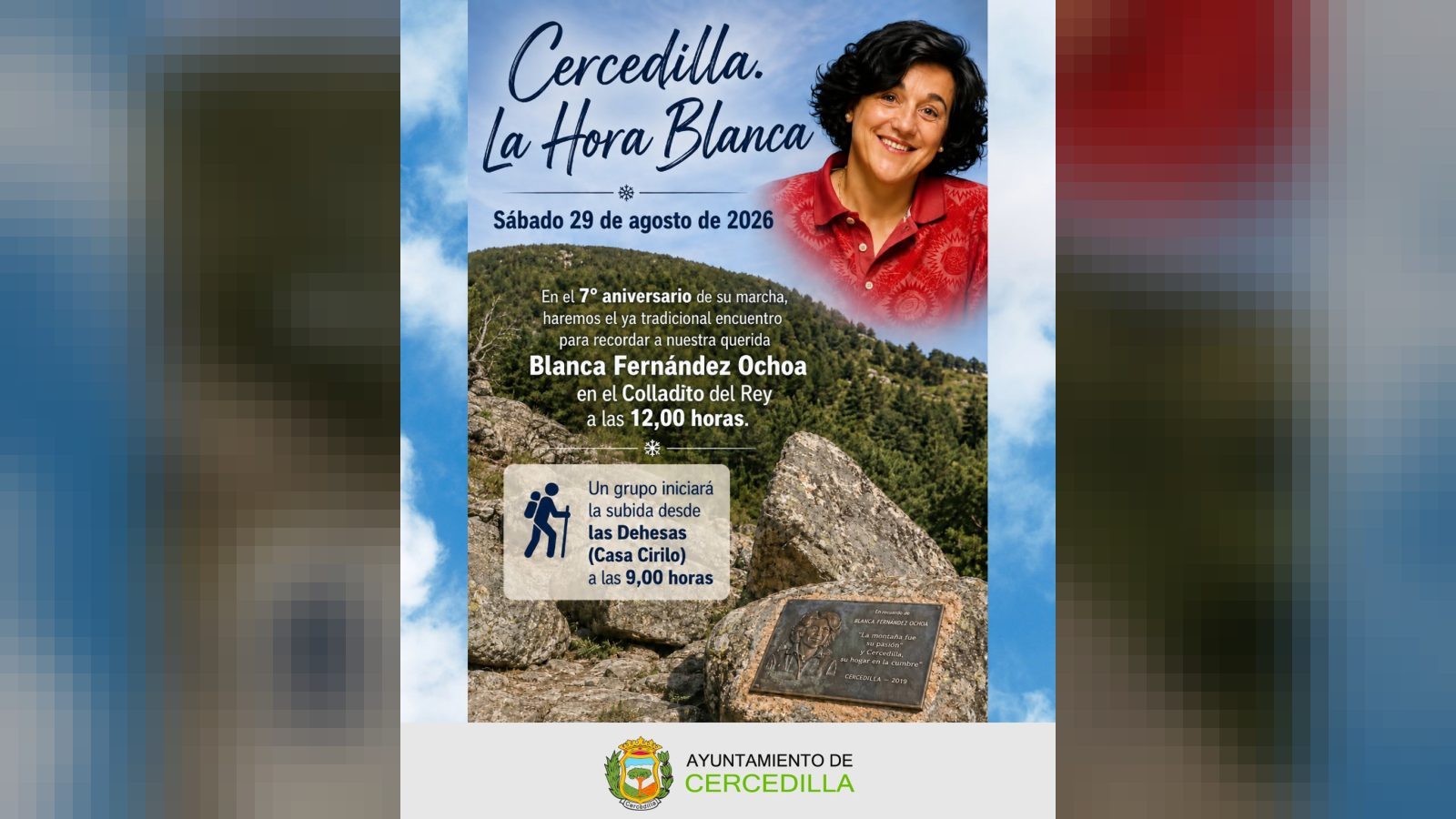 Cercedilla homenajea a Blanca Fernández Ochoa Cercedilla homenajea a Blanca Fernández Ochoa