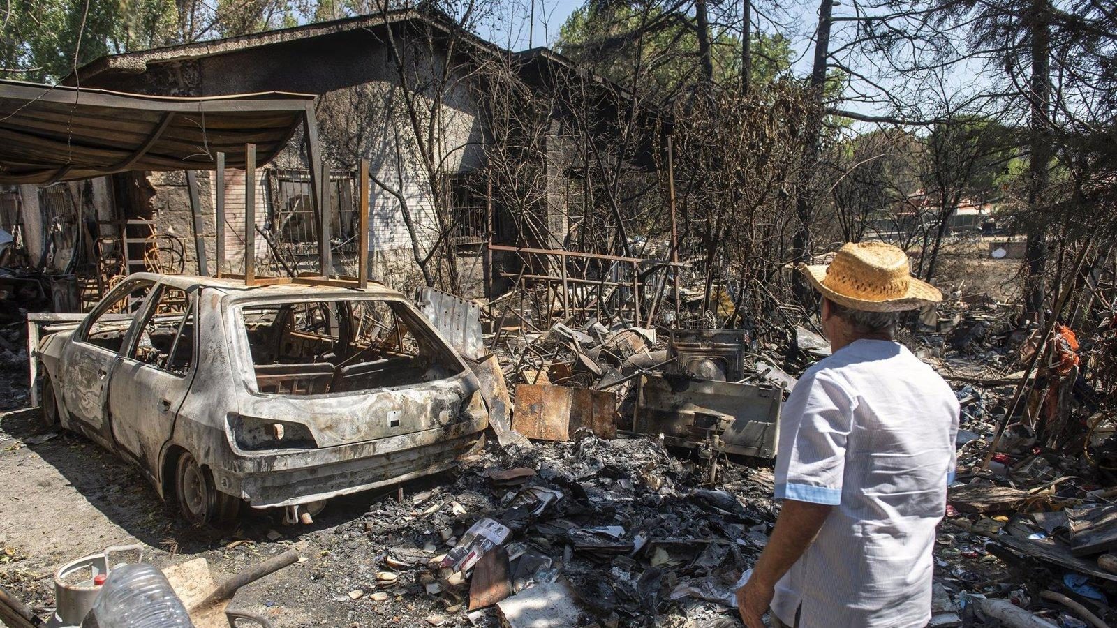 Madrid agiliza la gestión de residuos de los incendios con medidas extraordinarias
