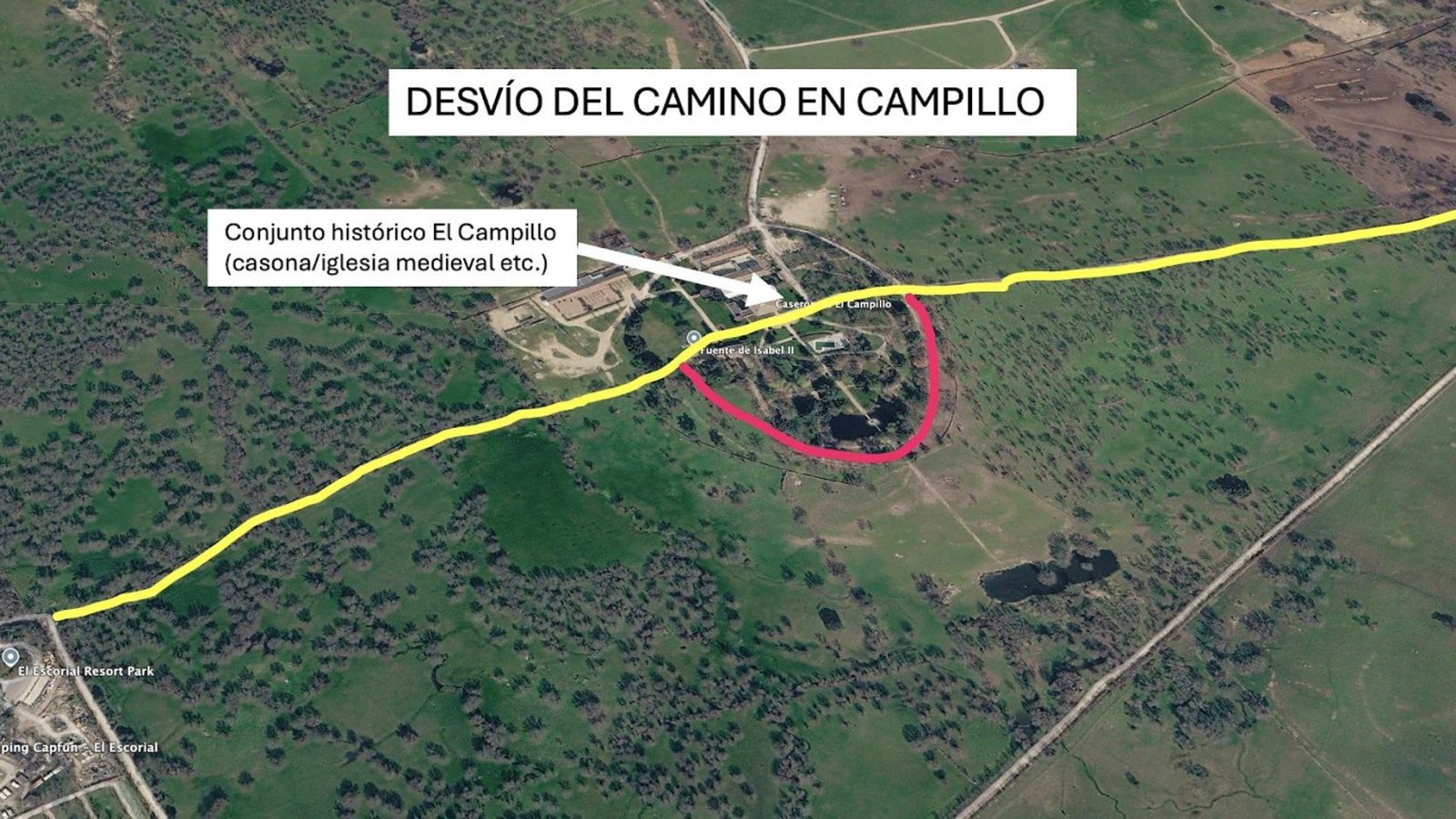 Denuncian el cierre de un camino histórico en El Escorial