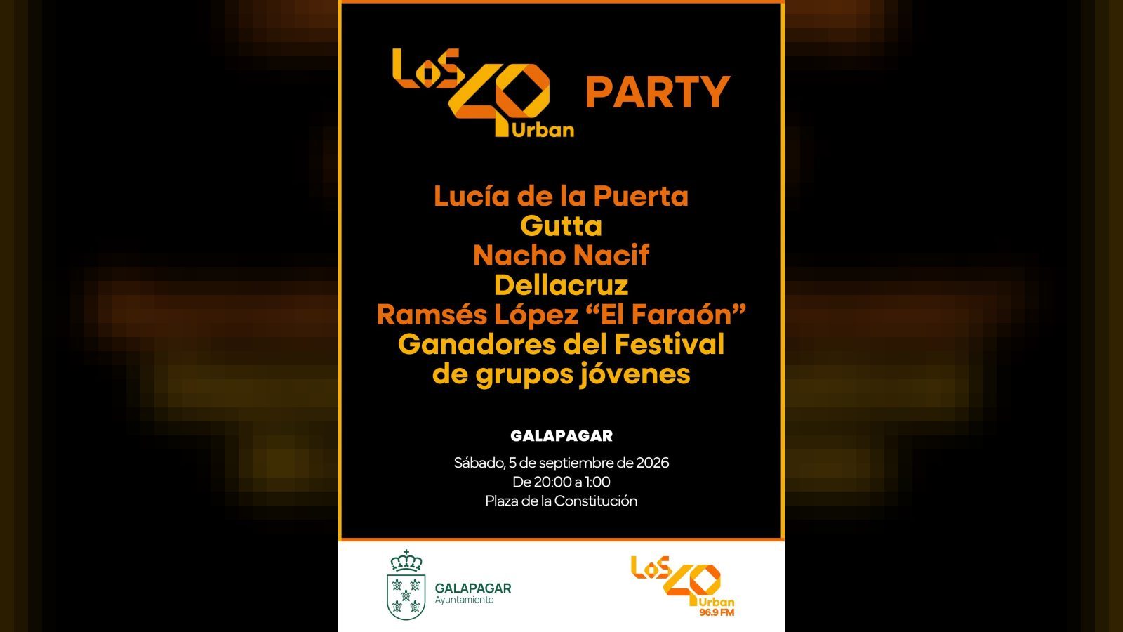 Galapagar celebra LOS40 Urban Party el 5 de septiembre Galapagar celebra LOS40 Urban Party el 5 de septiembre