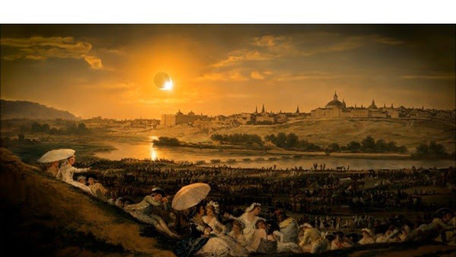 El Prado crea un video que muestra sus obras bajo la luz del eclipse
