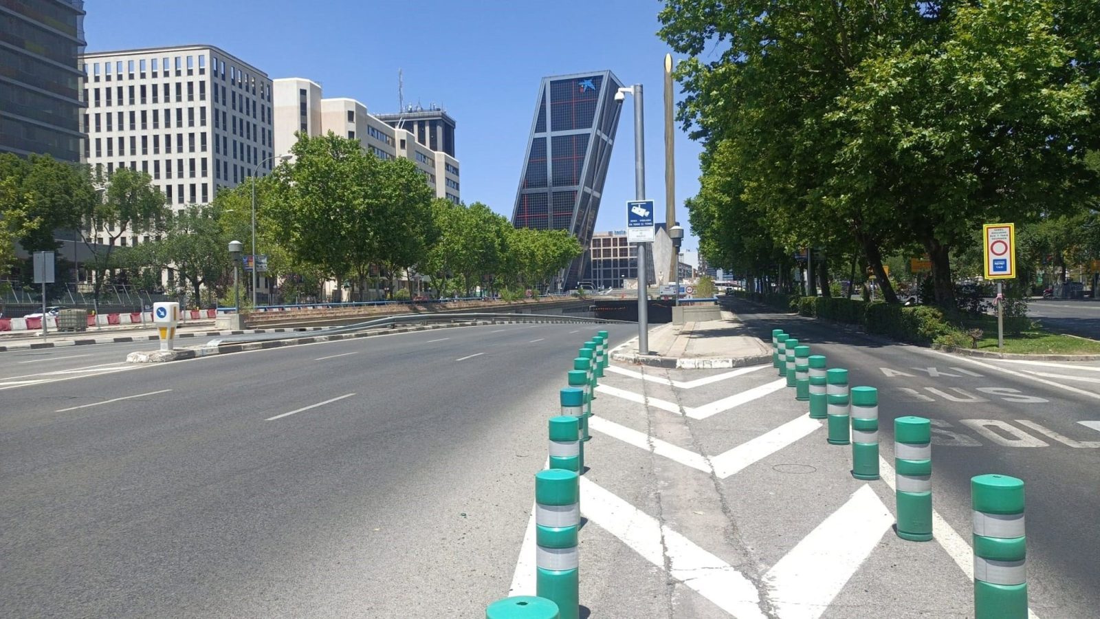 El Ayuntamiento recupera carriles y reduce cortes por el avance de las grandes obras en Madrid