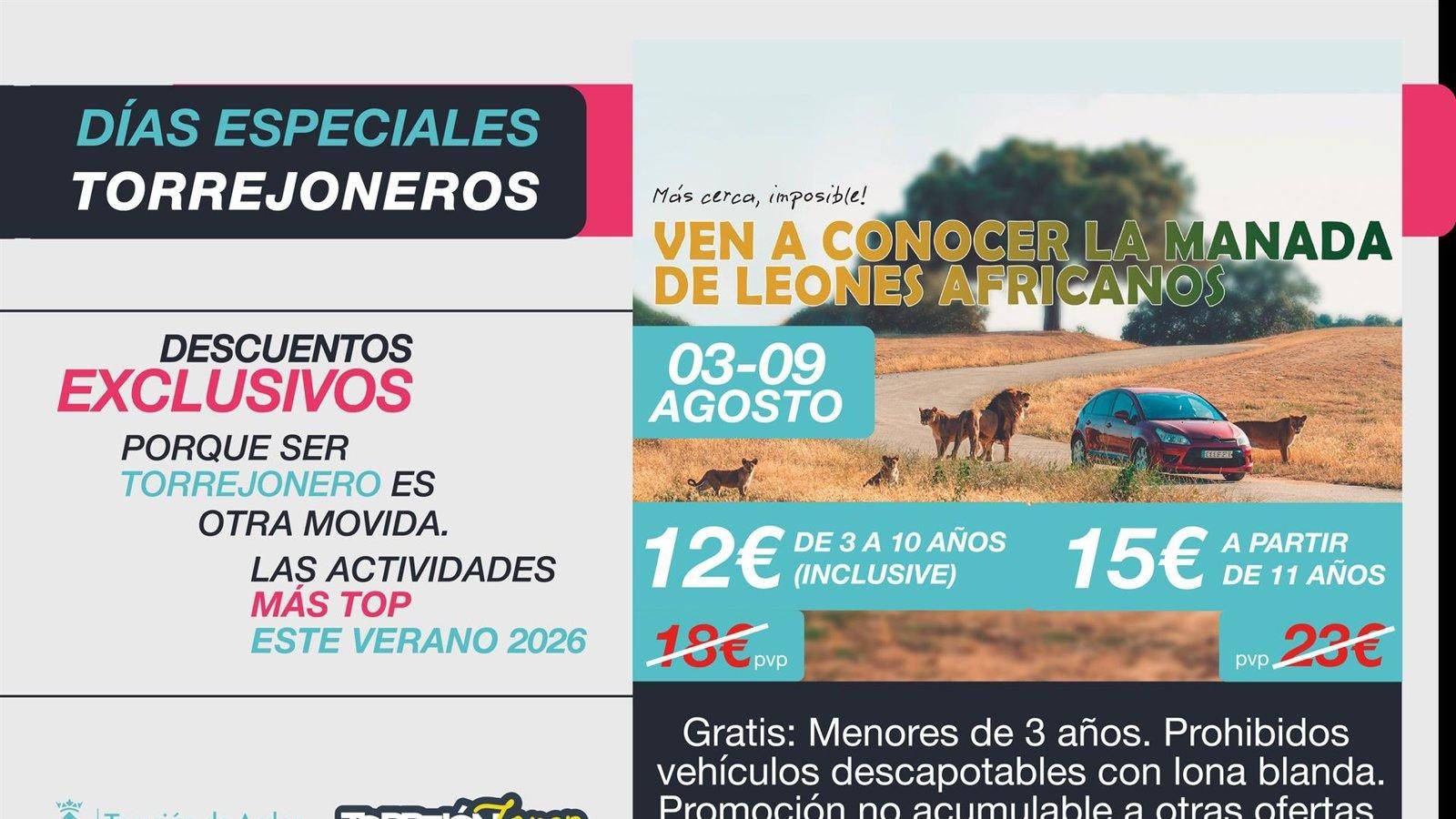 Torrejón ofrece descuentos en el Safari Madrid hasta el domingo Torrejón ofrece descuentos en el Safari Madrid hasta el domingo