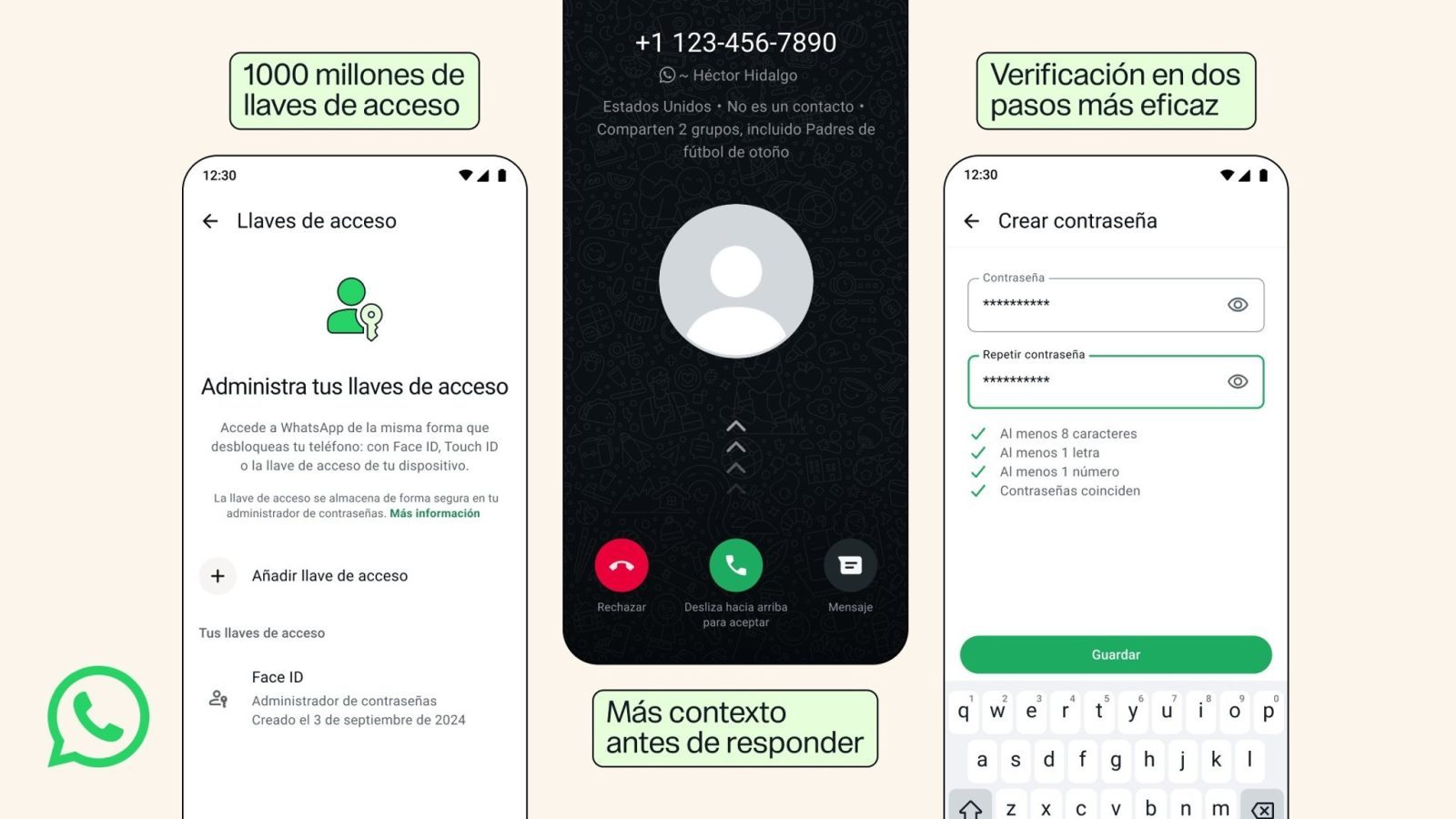 WhatsApp refuerza su seguridad con múltiples llaves de acceso WhatsApp refuerza su seguridad con múltiples llaves de acceso