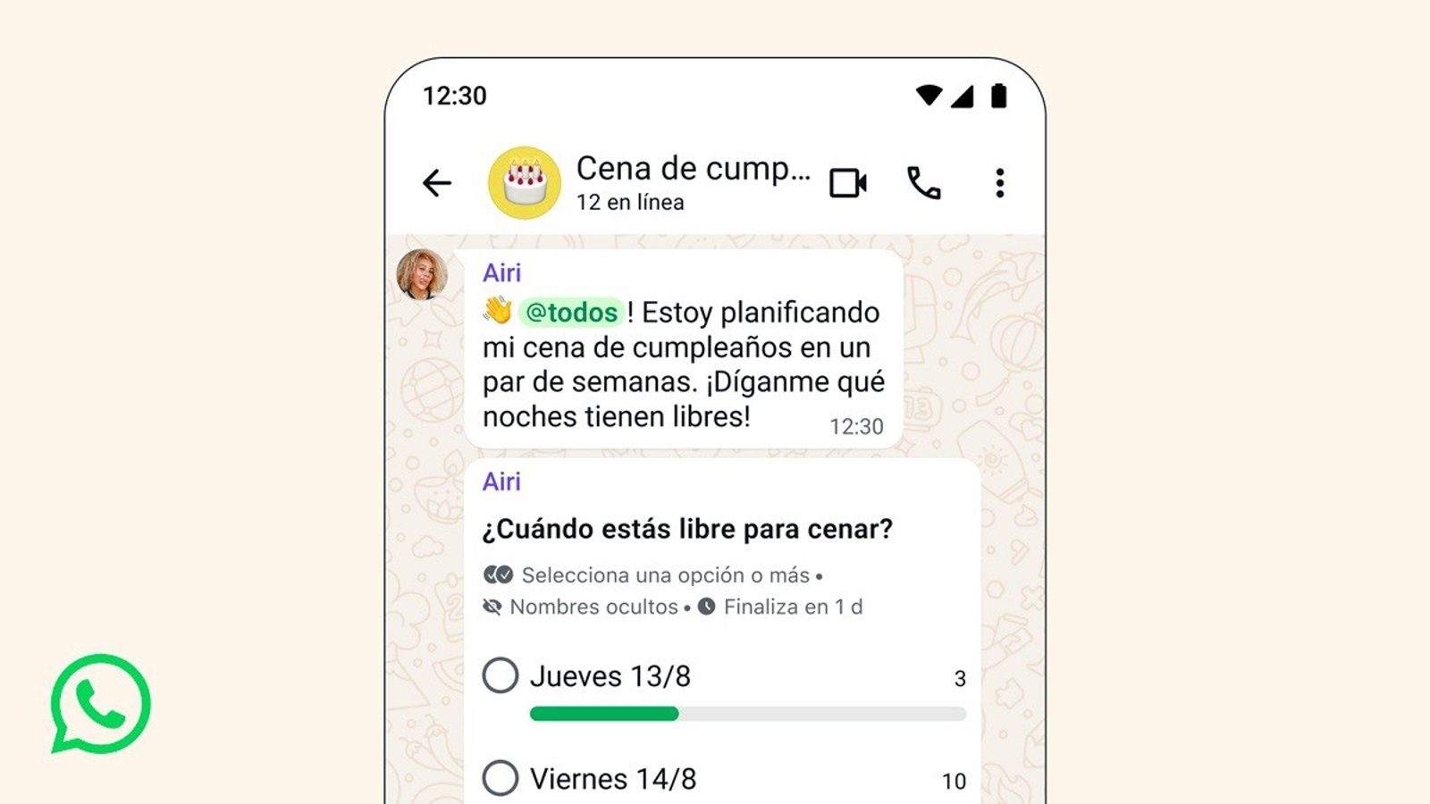 Nuevas funciones para mejorar los chats grupales de WhatsApp Nuevas funciones para mejorar los chats grupales de WhatsApp