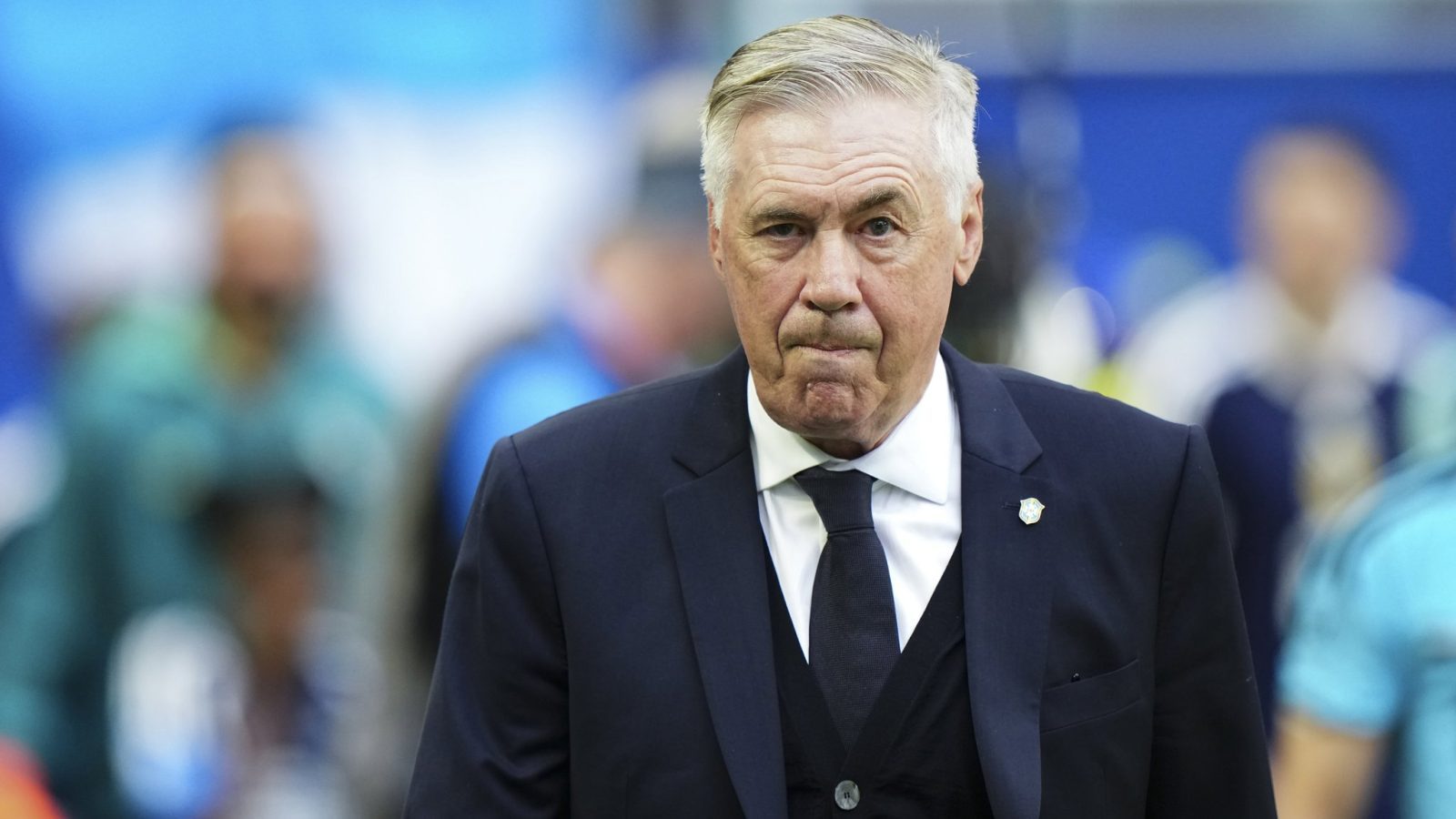 Carlo Ancelotti visita la Ciudad Real Madrid en Valdebebas
