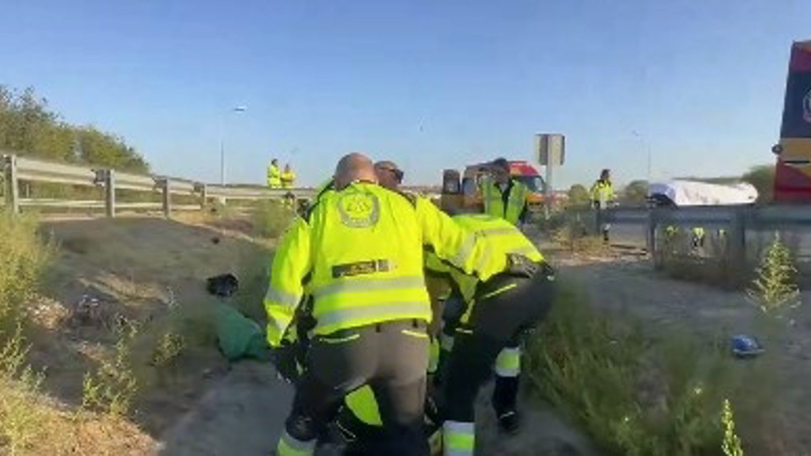 El motorista hallado ocho horas después, grave tras un accidente en la M-31